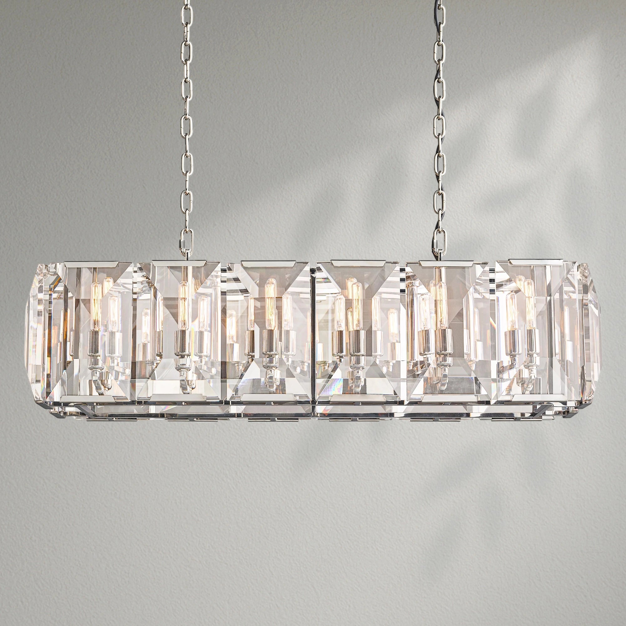 Harlows Crystal Rectangle Chandelier