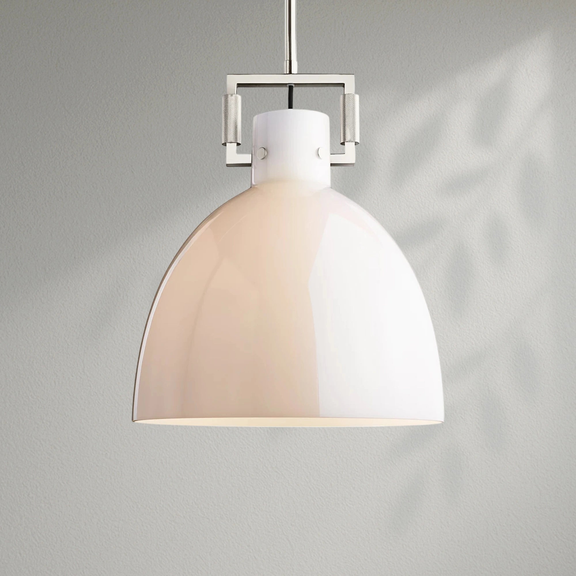 Machinis Milk Glass Cloche Pendant