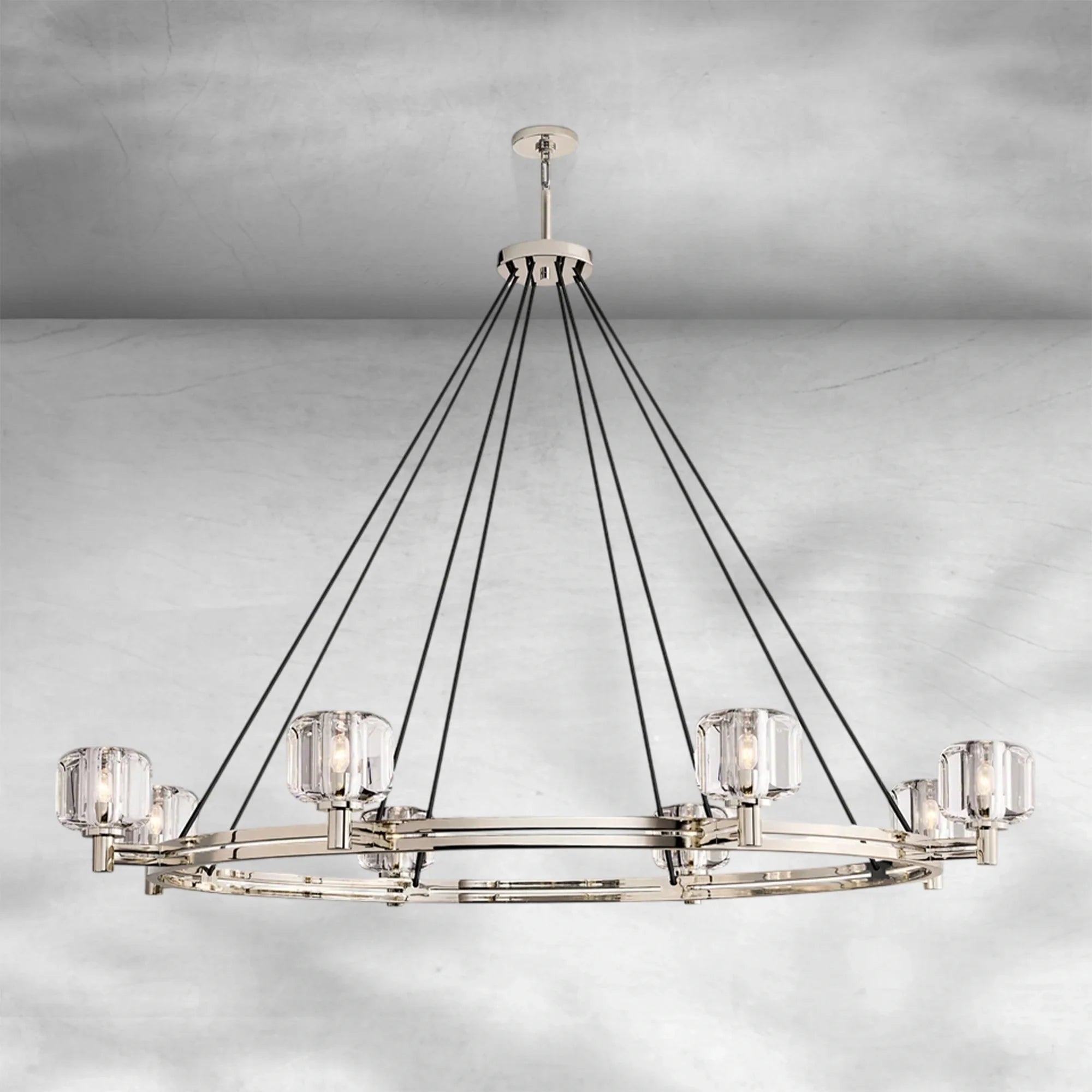 Delume Round Chandelier 36"48"60"