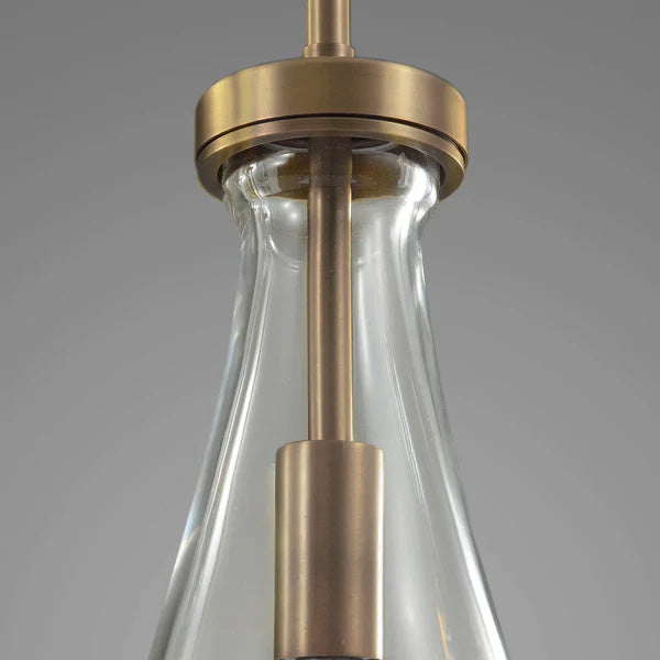 Raindrop Round Chandelier 2 Lights 5"D
