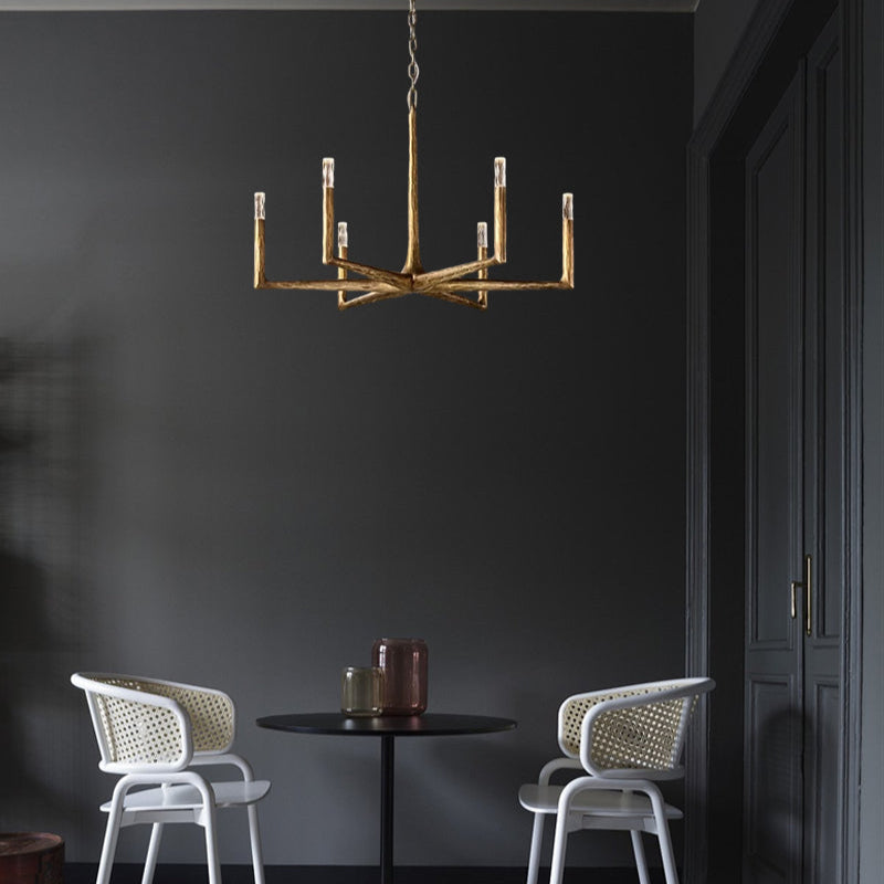 Thaddeos Forged Round Chandelier