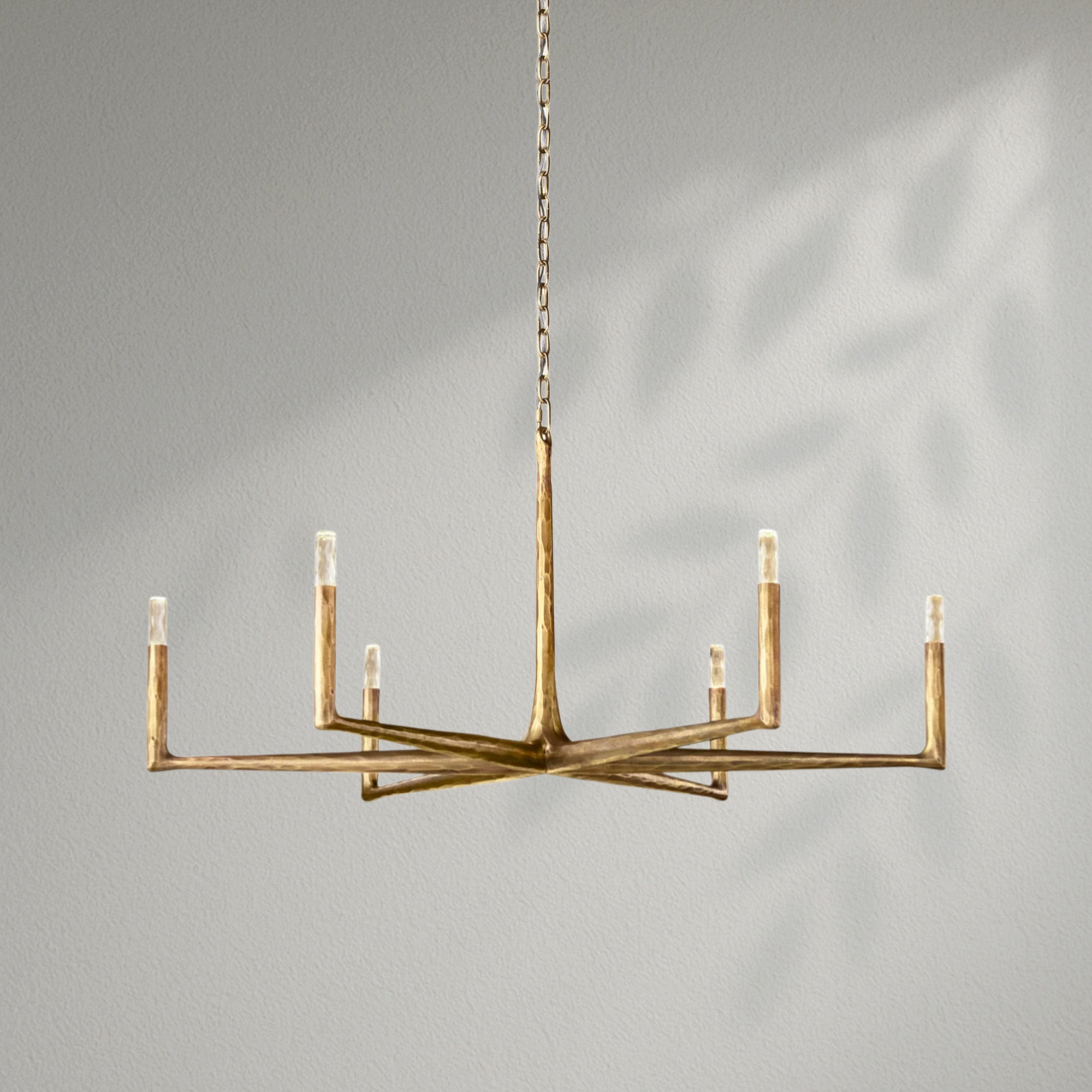 Thaddeos Forged Round Chandelier
