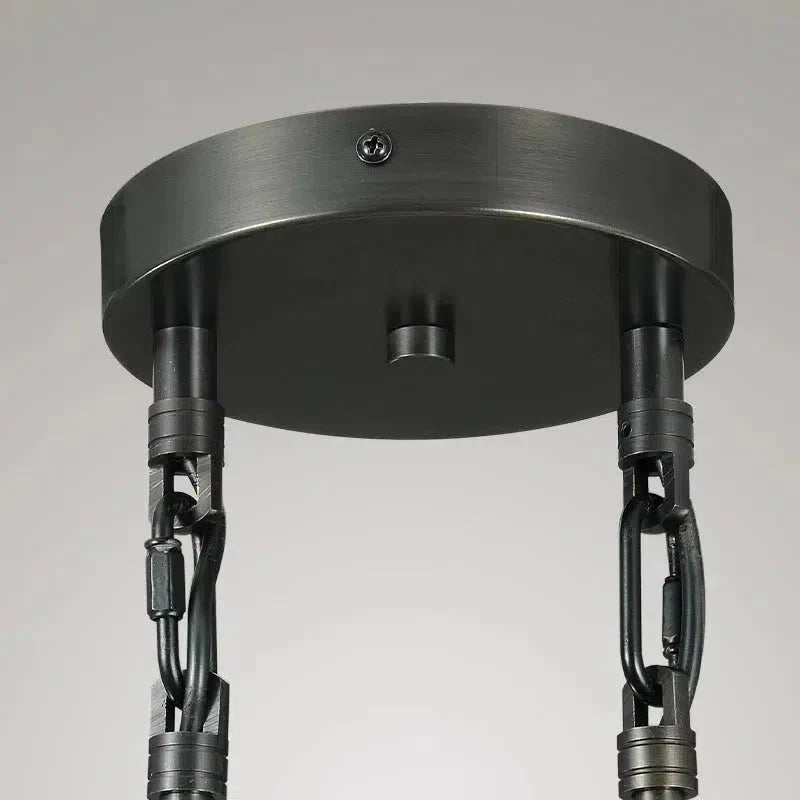 Raindrop Round Chandelier 2 Lights 5"D