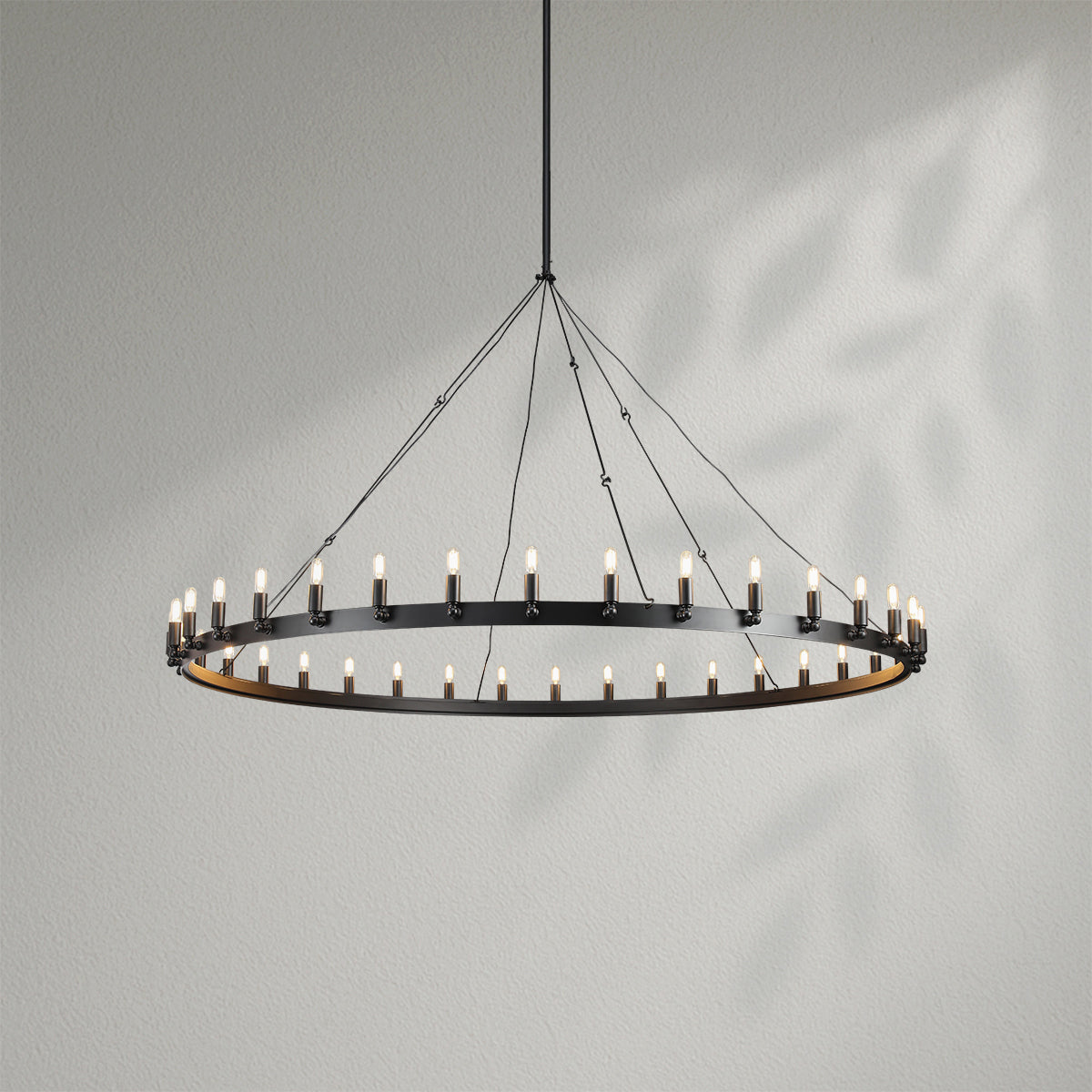 Camins Vintage Filament Round Chandelier