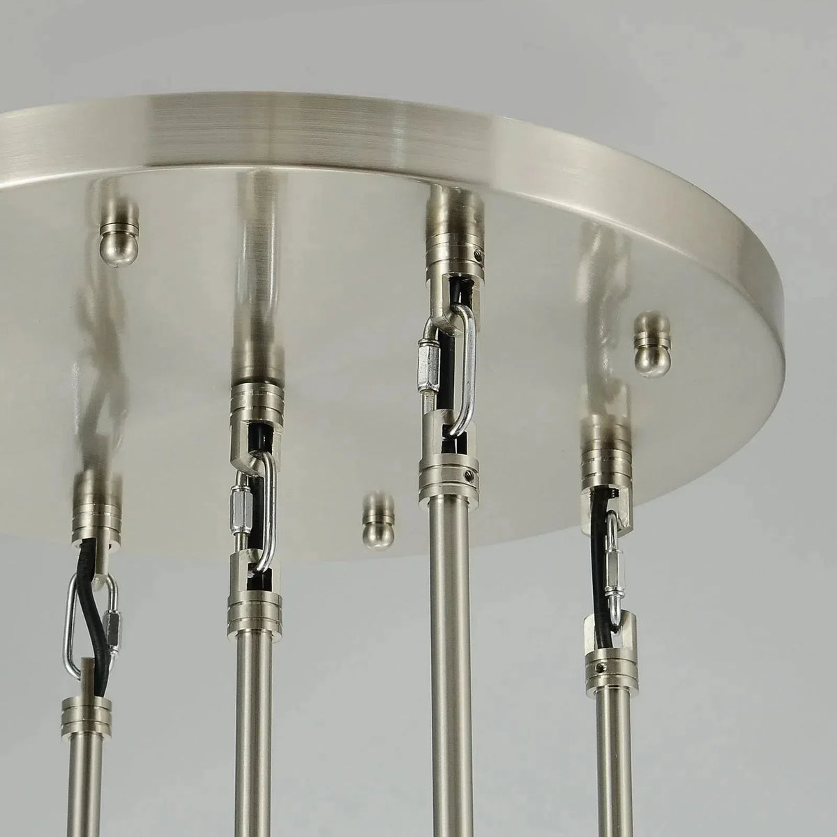 Soltaire Raindrop Round Chandelier 5 Lights 14"D