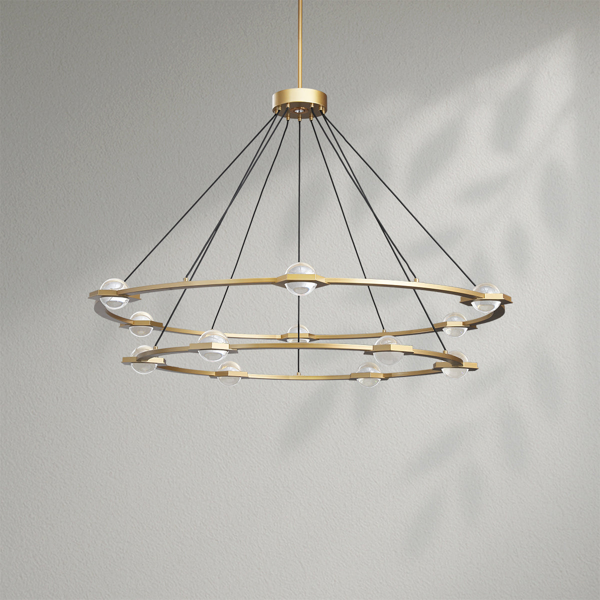 Eclatamt Two-Tier Round Chandelier