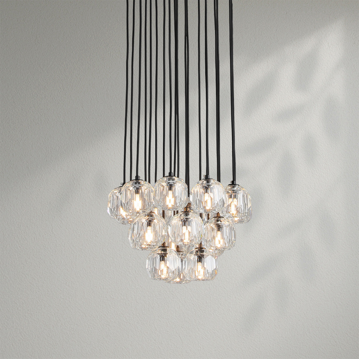 Boule Do Crystal Cluster Round Chandelier