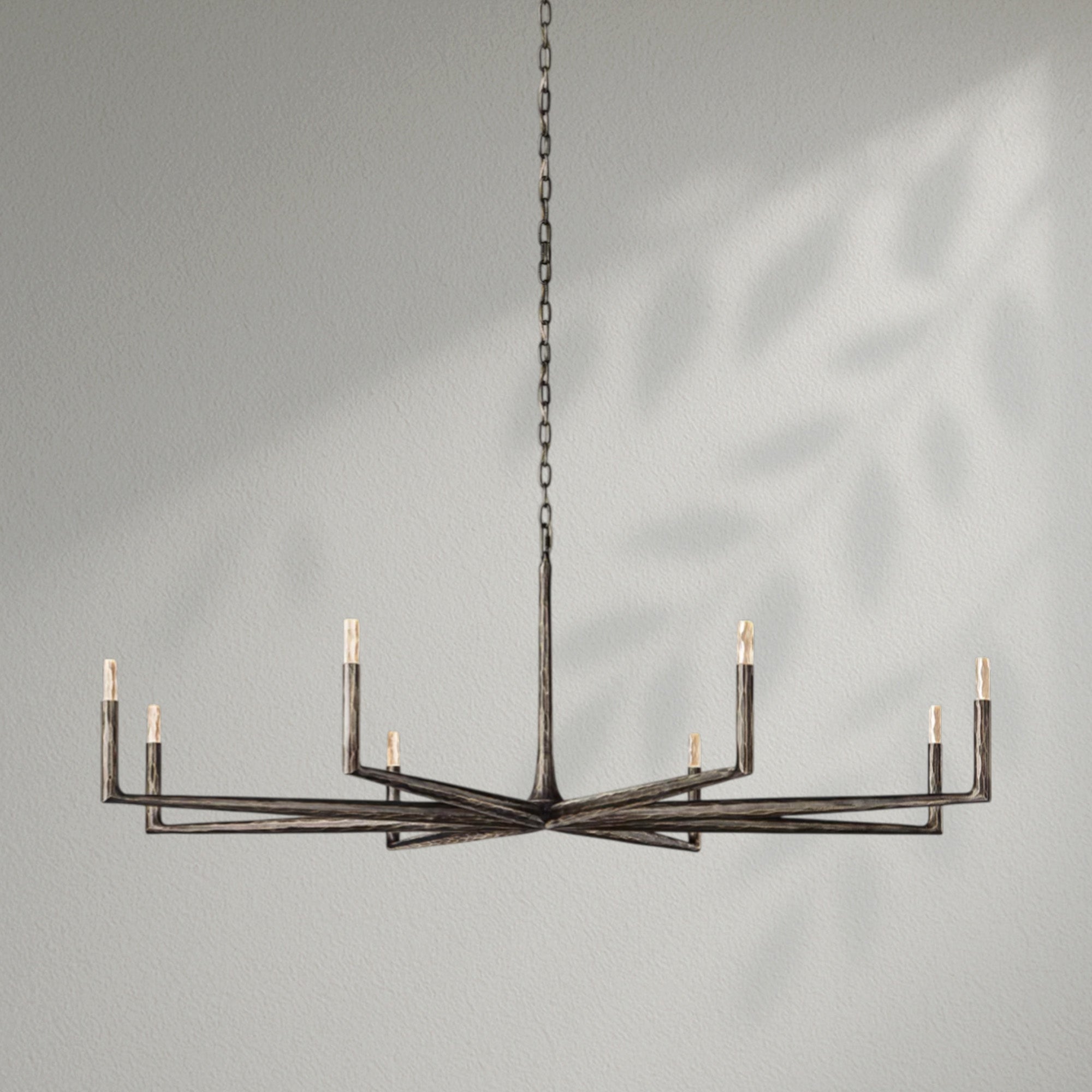 Thaddeos Forged Round Chandelier