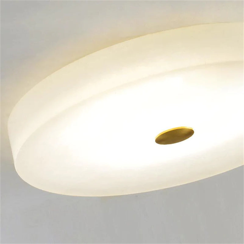 Kevin Apollo Modern Round Alabaster Flush Mounted chandelier Flush Mount Luster Gaze
