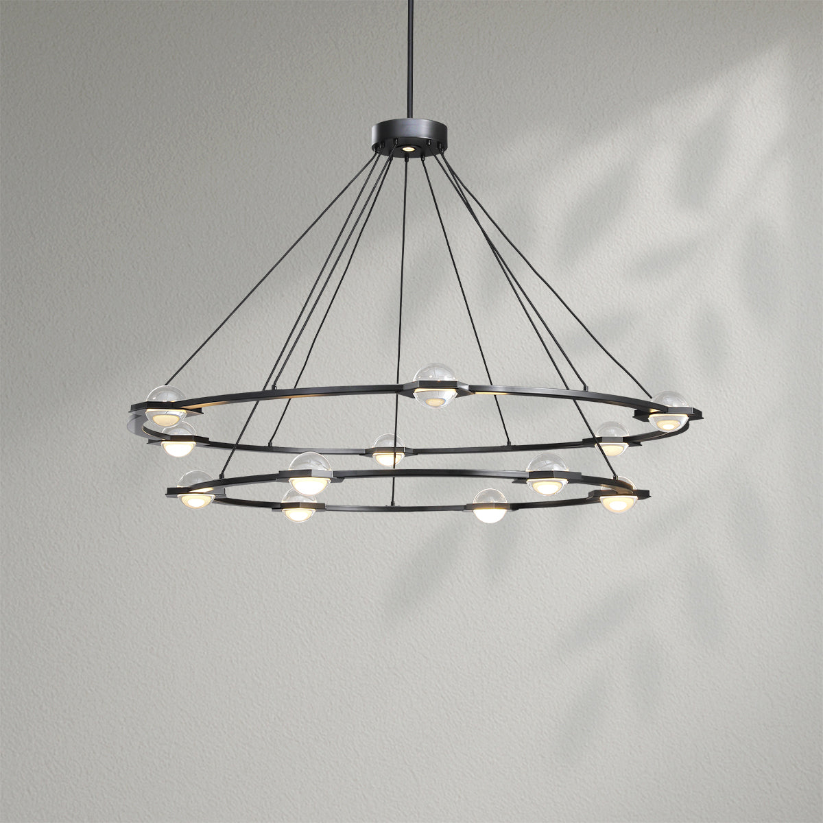 Eclatamt Two-Tier Round Chandelier