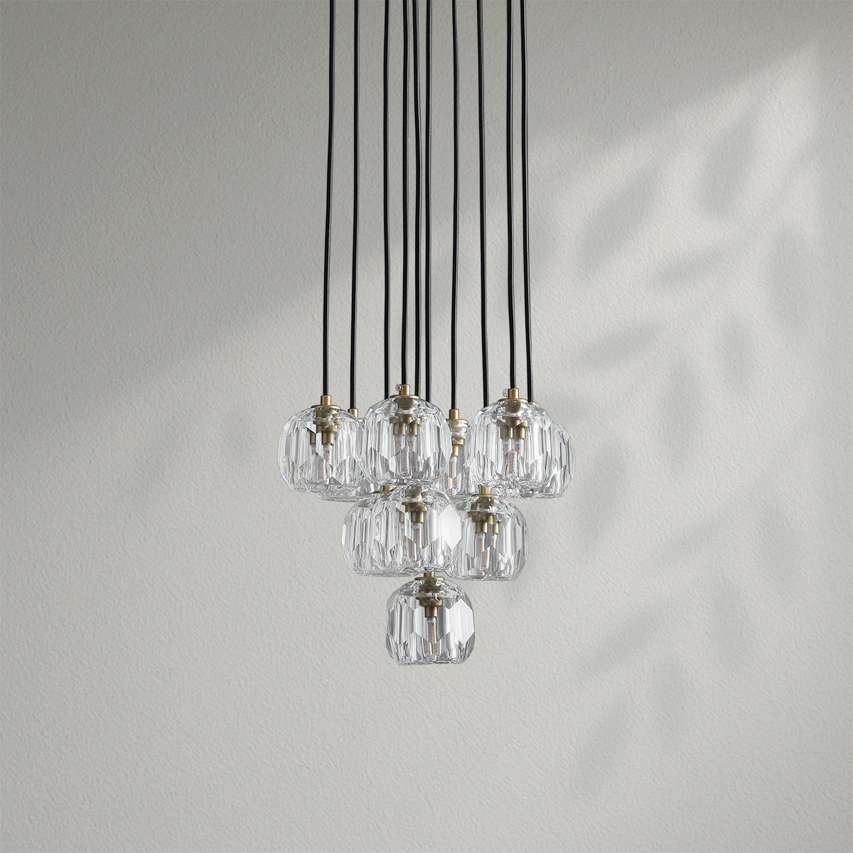 Boule Do Crystal Cluster Round Chandelier