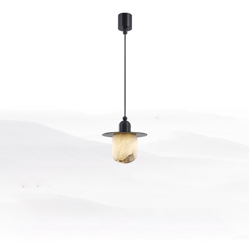 Nordic Alabaster and Brass Minimalist Pendant Light chandeliers for dining room,chandeliers for stairways,chandeliers for foyer,chandeliers for bedrooms,chandeliers for kitchen,chandeliers for living room Luster Gaze Style B