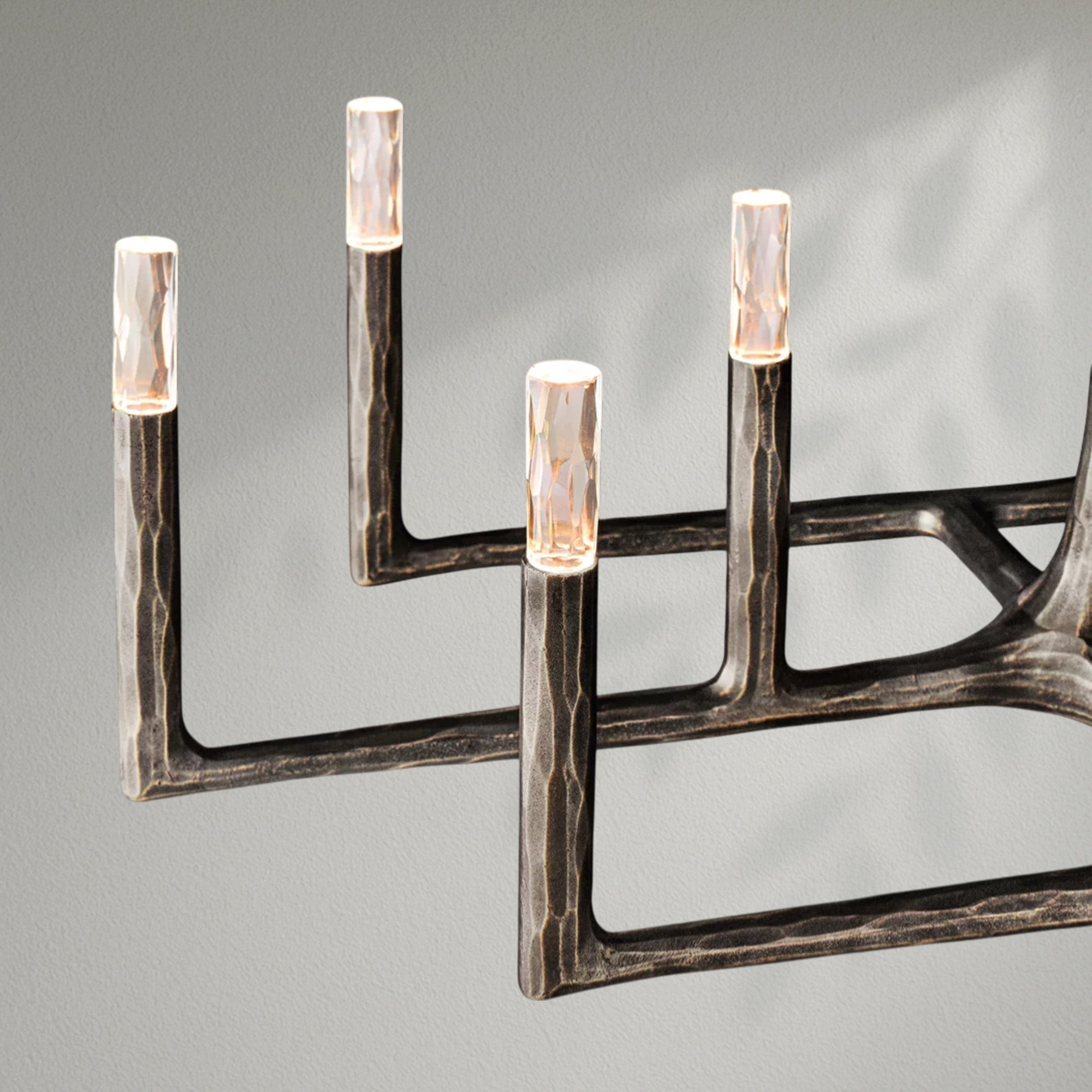 Thaddeos Forged Linear Chandelier