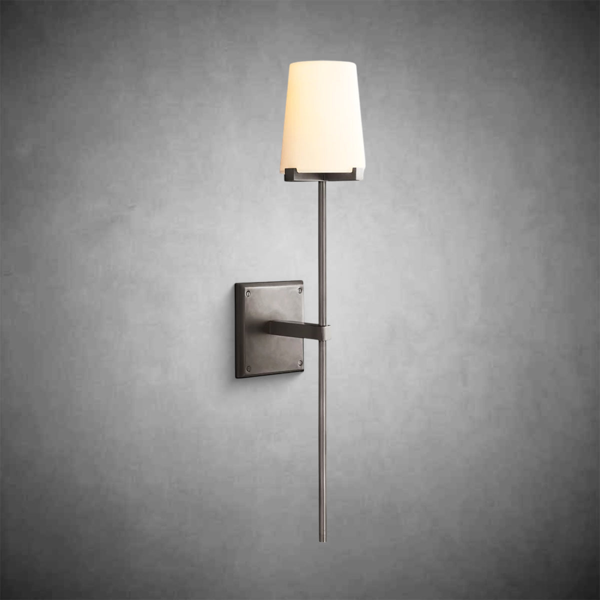 Pauillac Fabric Shade Torch Sconce
