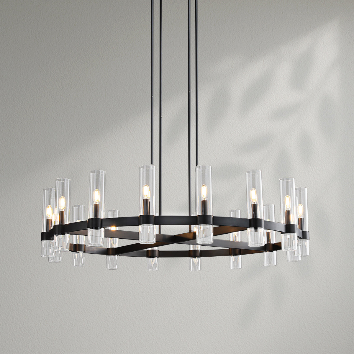 Savelle Glass Round Chandelier