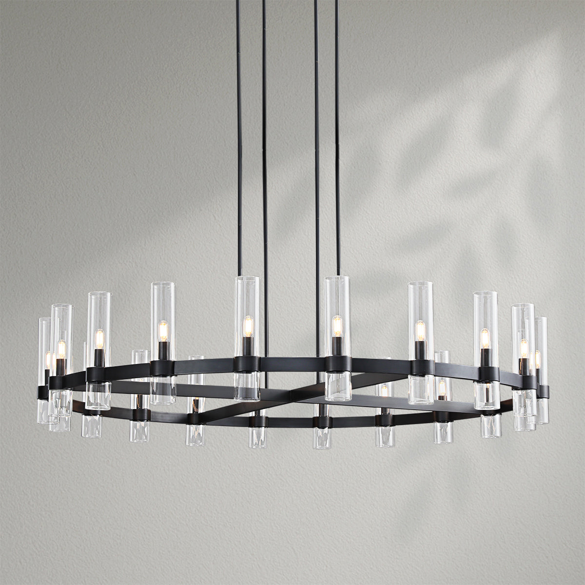 Savelle Glass Round Chandelier