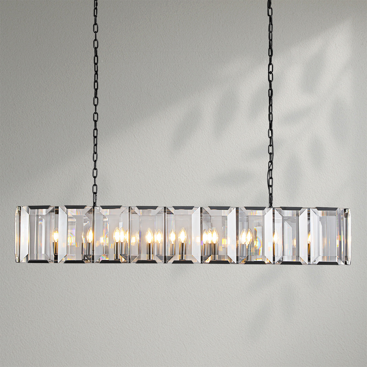Harlows Crystal Rectangle Chandelier