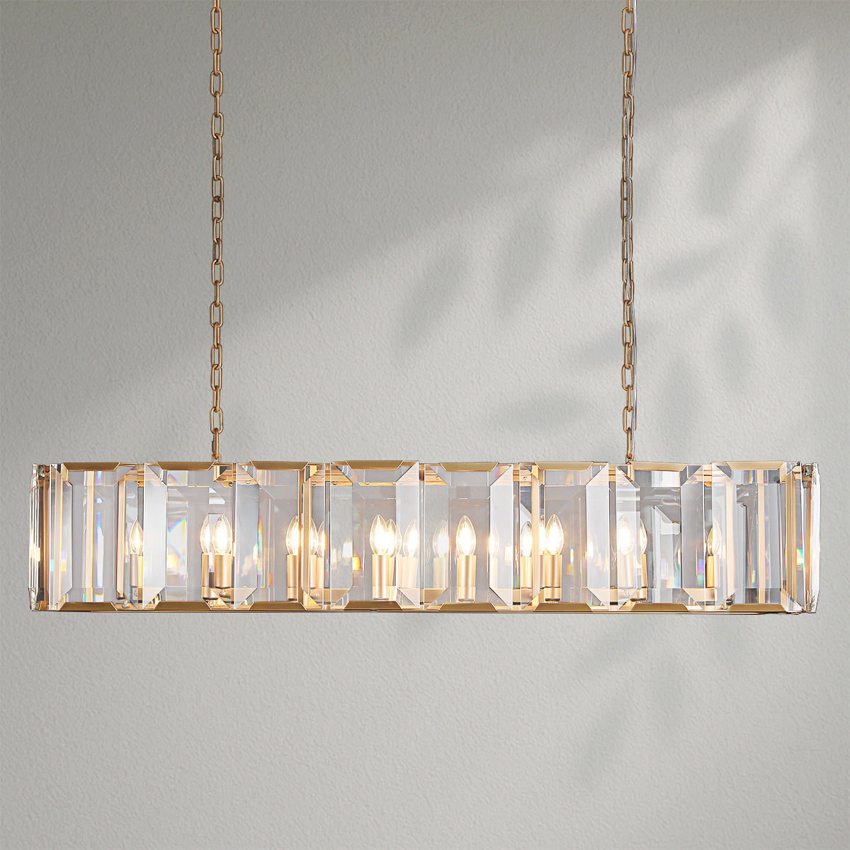 Harlows Crystal Rectangle Chandelier
