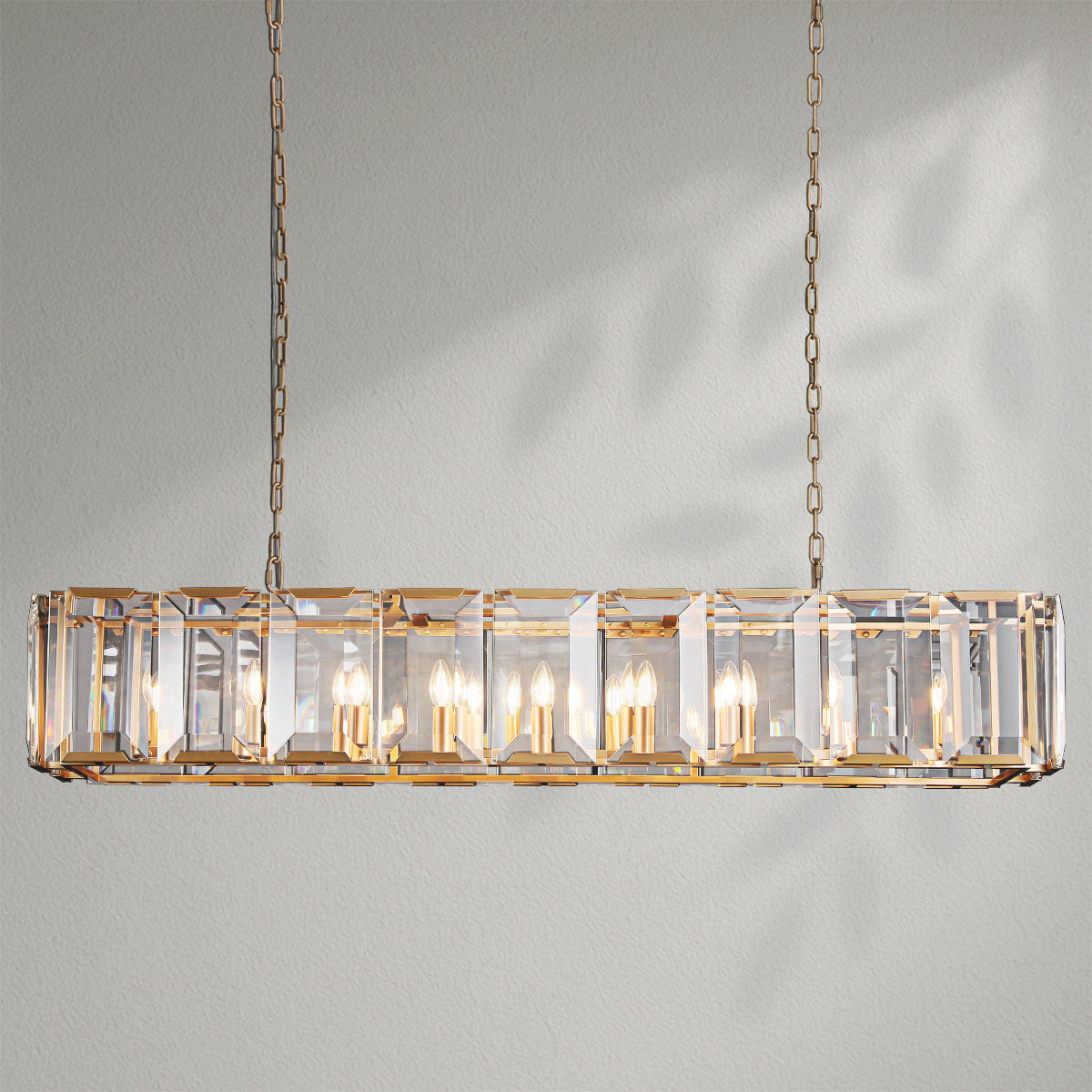 Harlows Crystal Rectangle Chandelier
