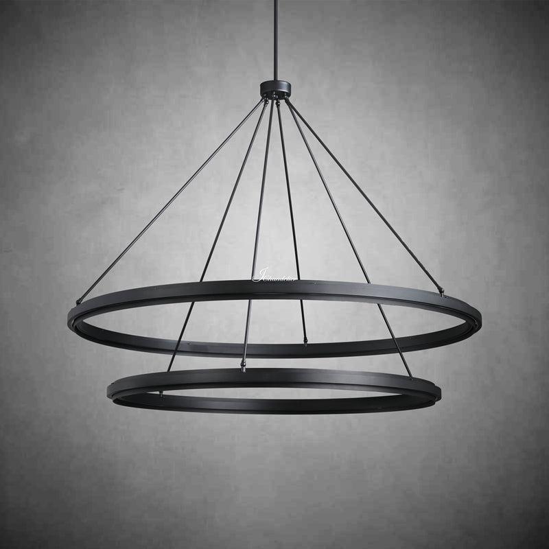 Peron Two-Tier Round Chandelier 60"
