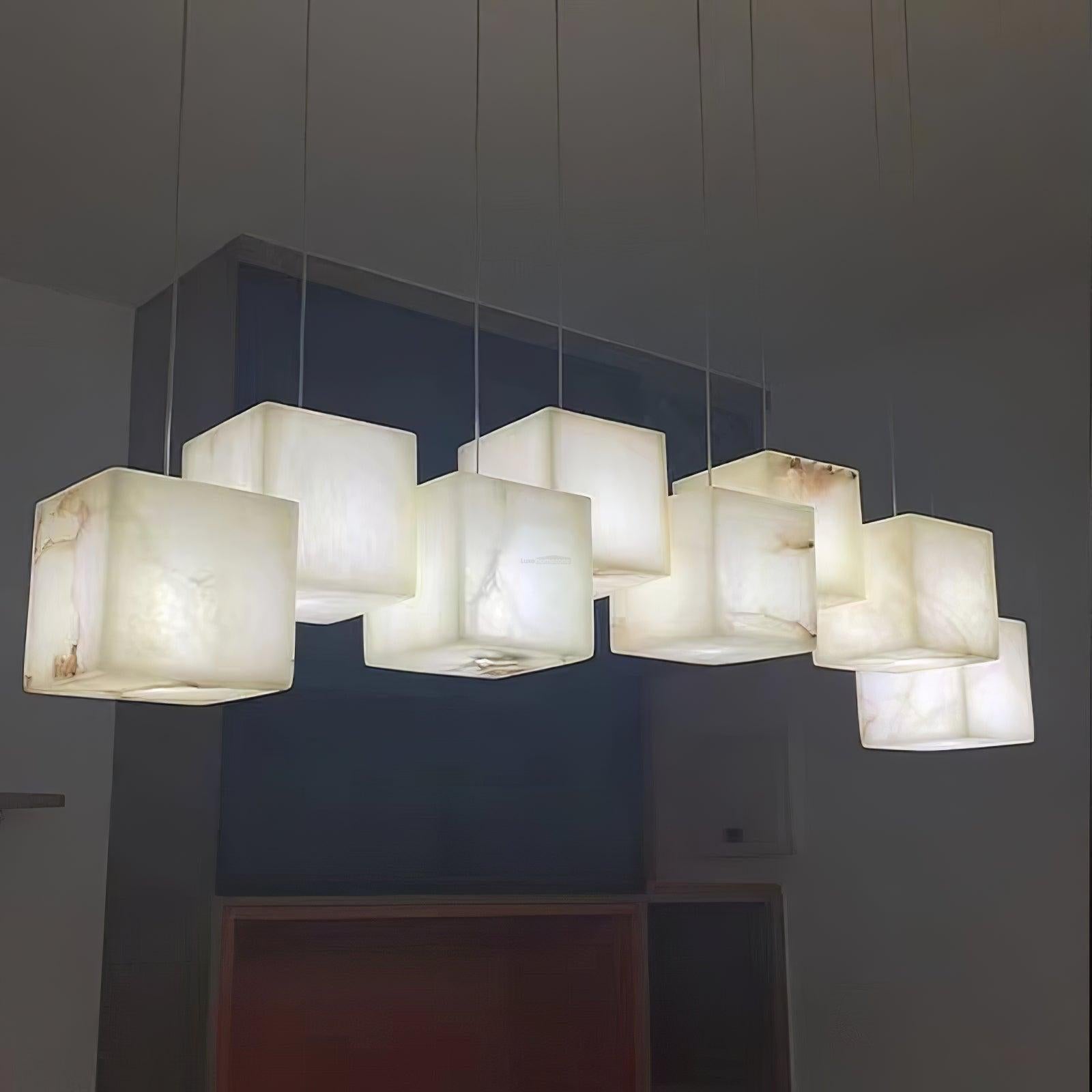 Alabaster Box Linear Chandelier