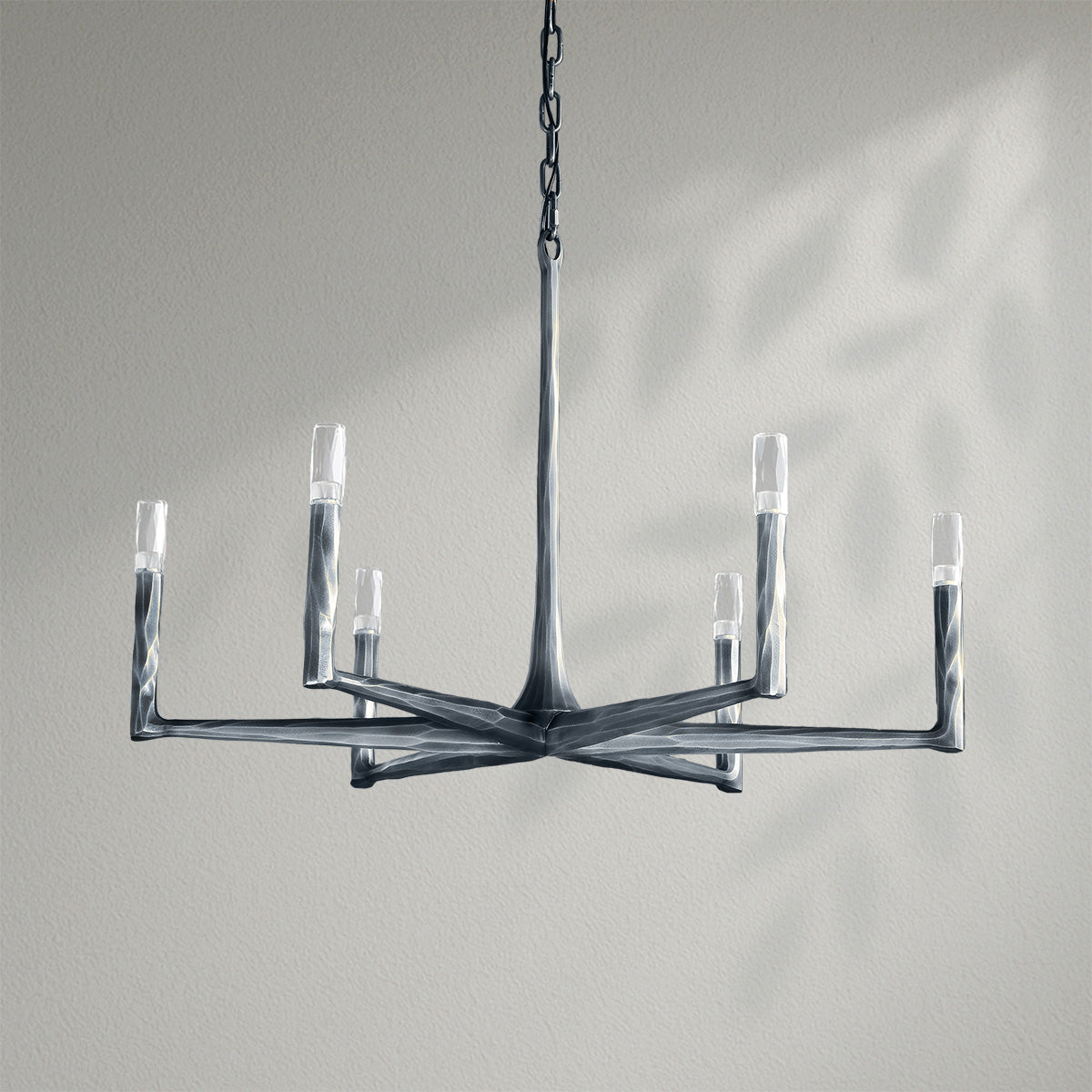 Thaddeos Forged Round Chandelier