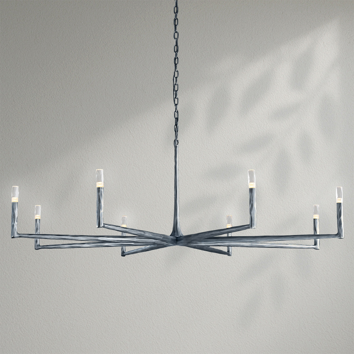 Thaddeos Forged Round Chandelier