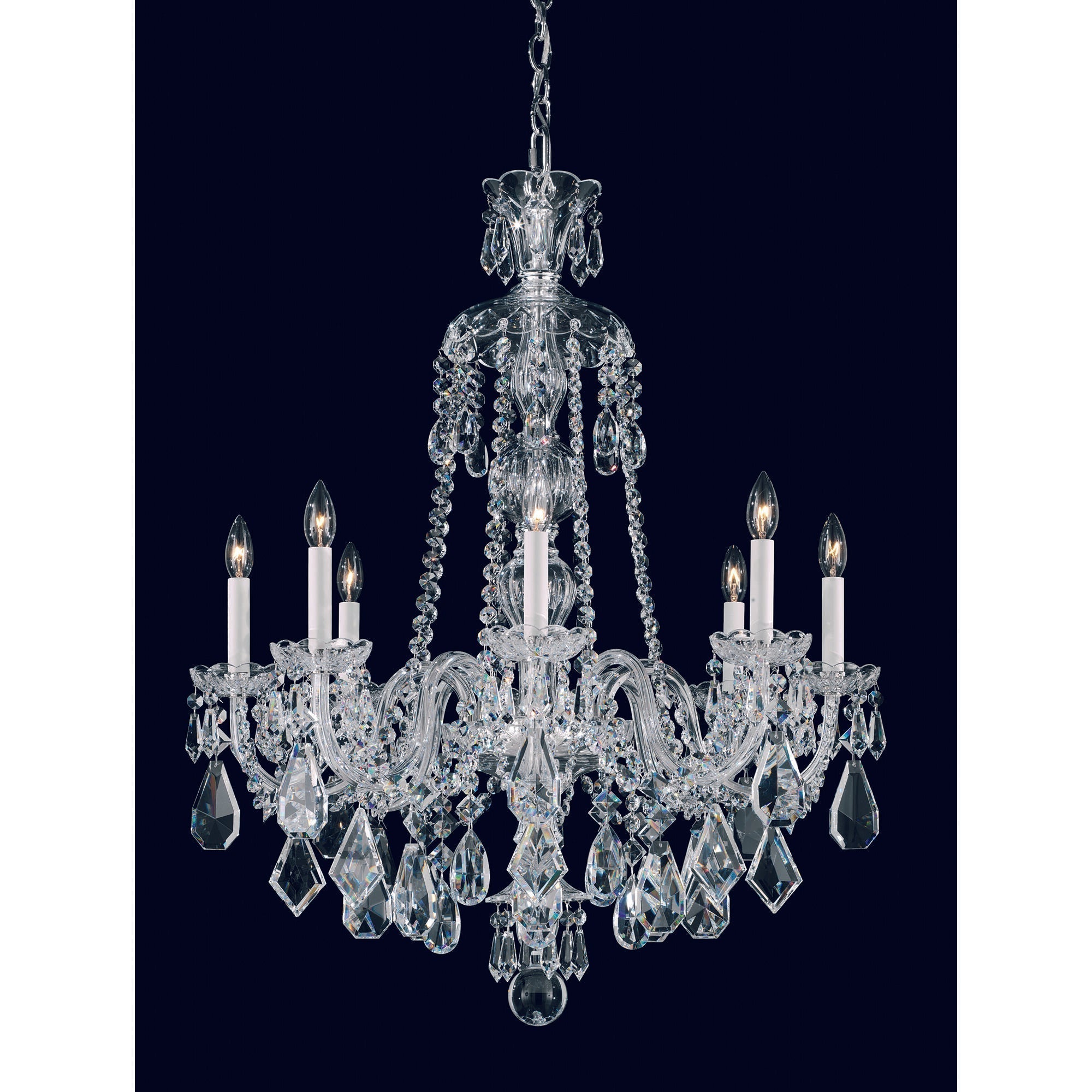 Luster Gaze Regal Grandeur 8-Light Chandelier - Background Shot