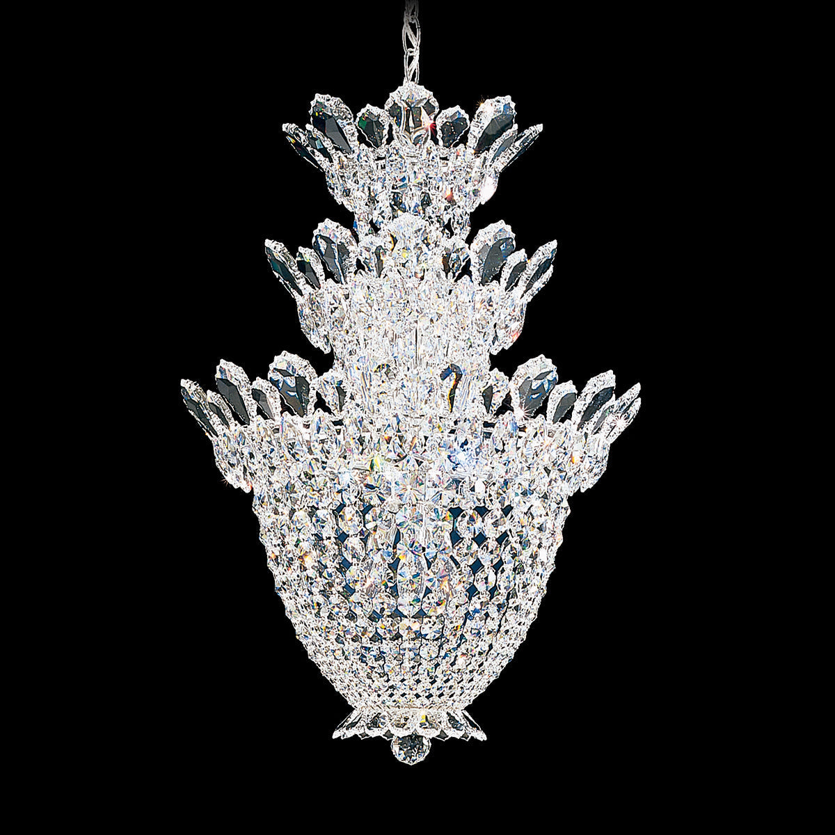 Luster Gaze Radiant Heirloom 3-Layer Crystal Chandelier - Background Shot