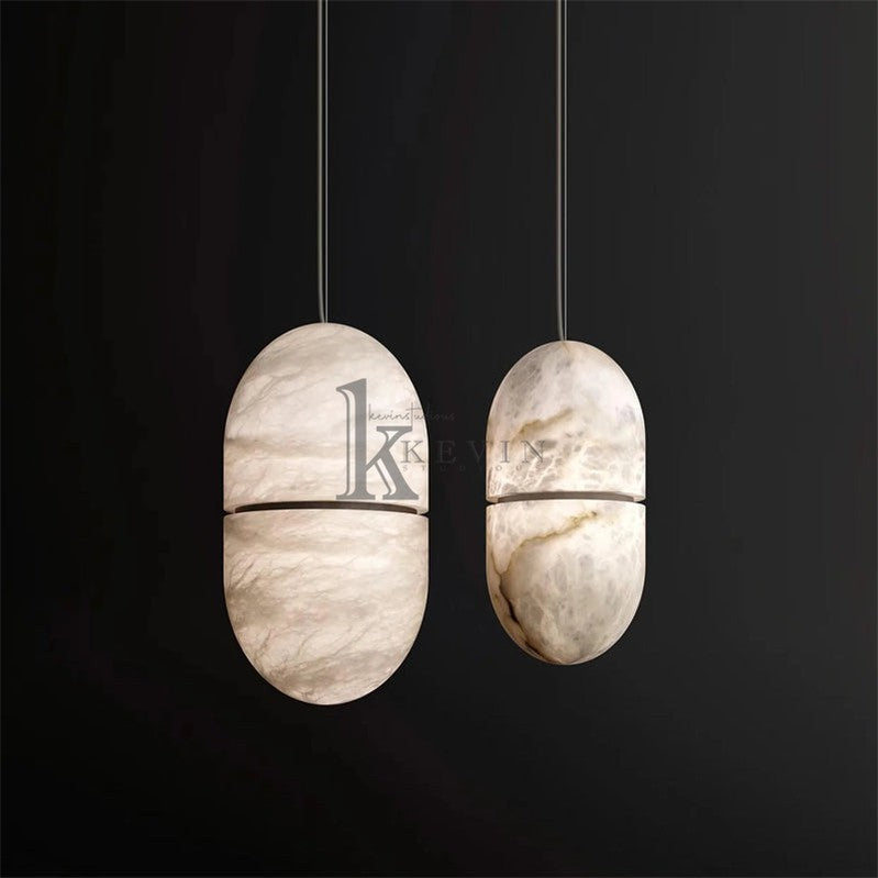 Koltin Alabaster Symmetry Pendant Light, Island Mini Pendant Light Luster Gaze