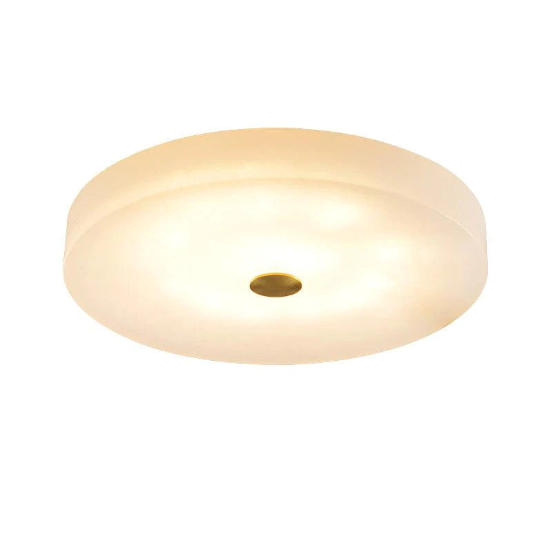 Kevin Apollo Modern Round Alabaster Flush Mounted chandelier Flush Mount Luster Gaze 19.7''