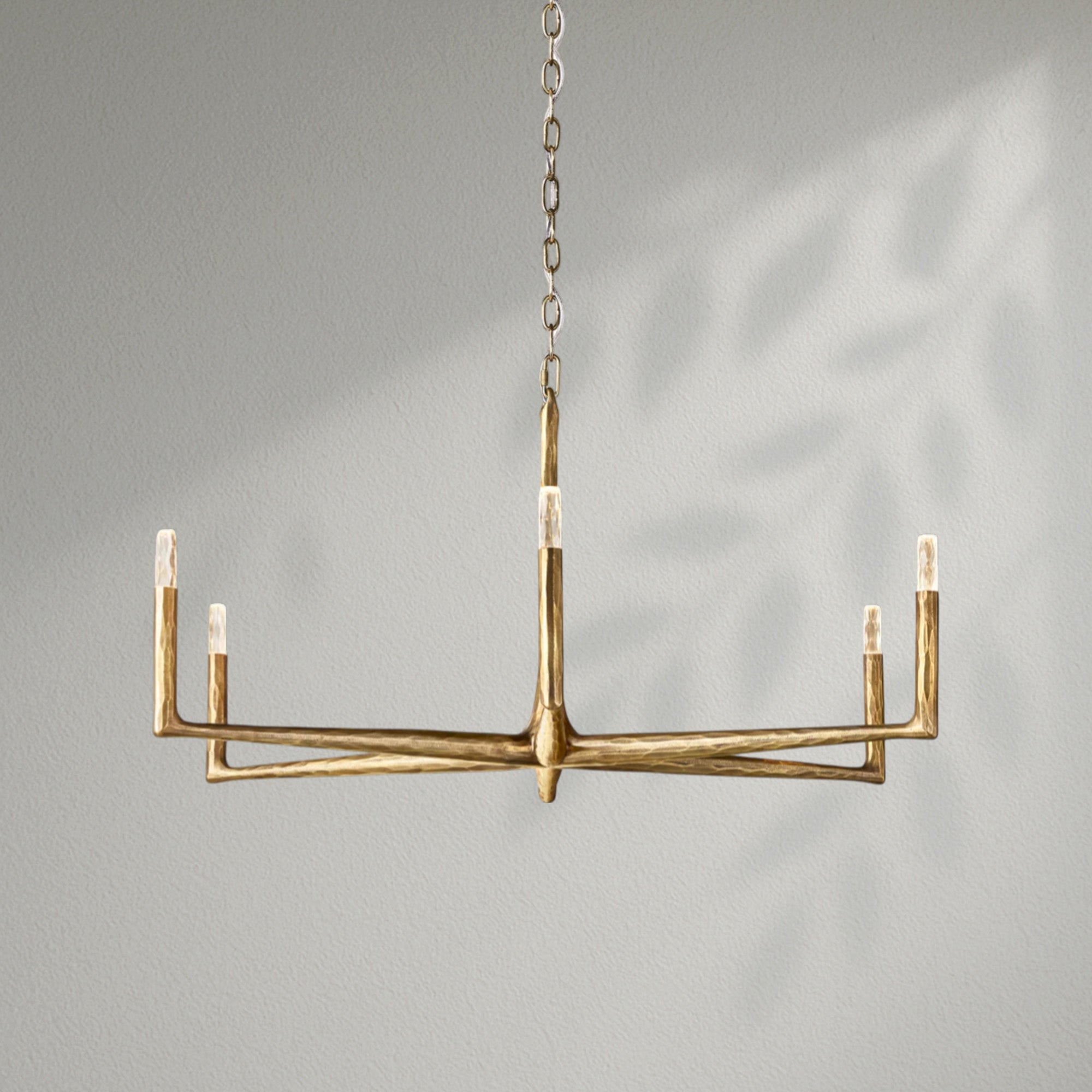 Thaddeos Forged Round Chandelier