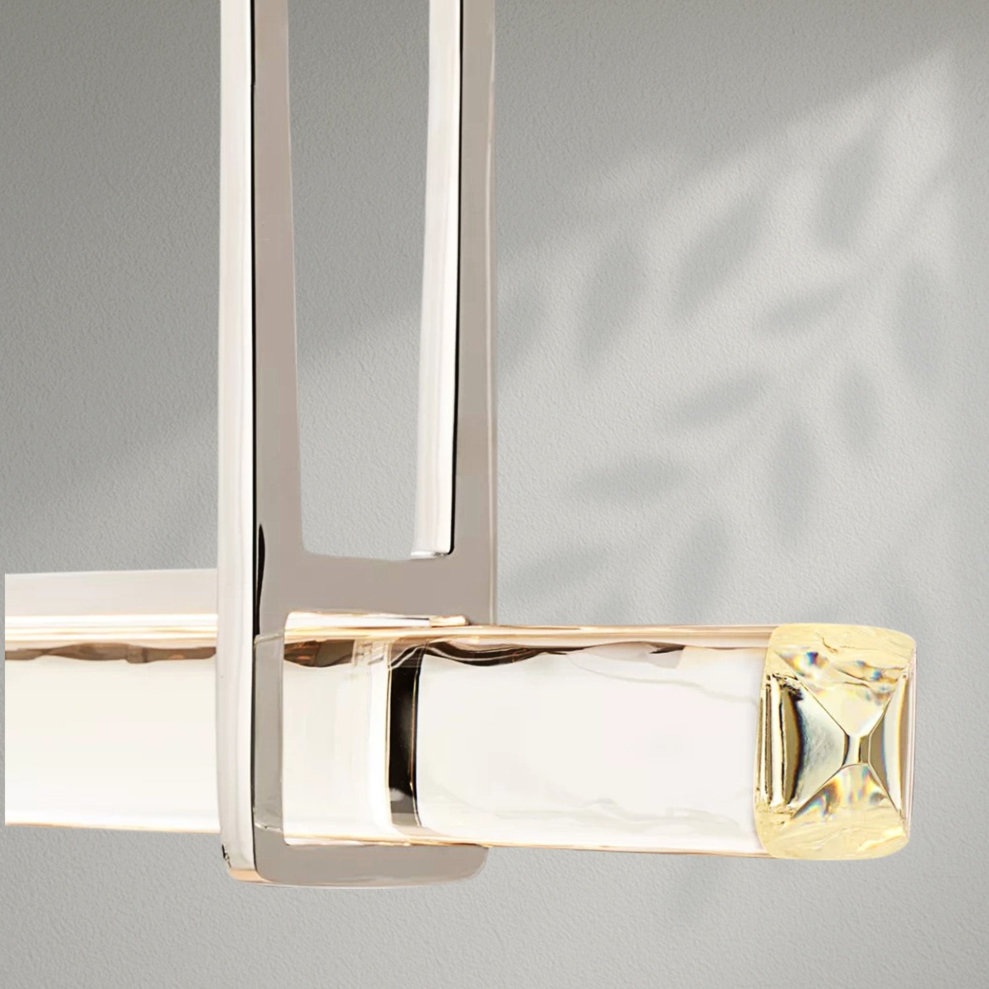 Aedubon Crystal Single Bar Linear Chandelier