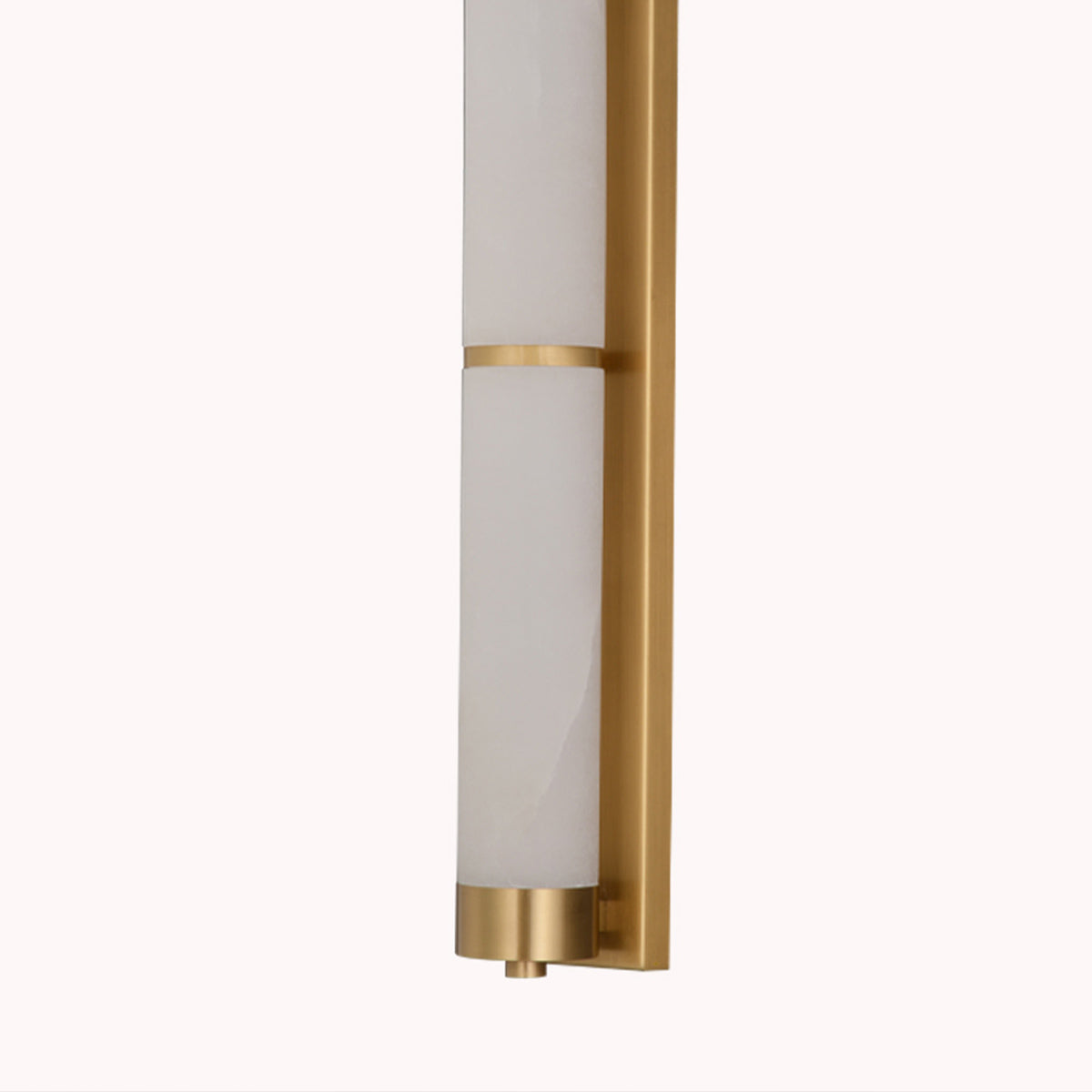 Cylindra Alabaster Brass Wall Light