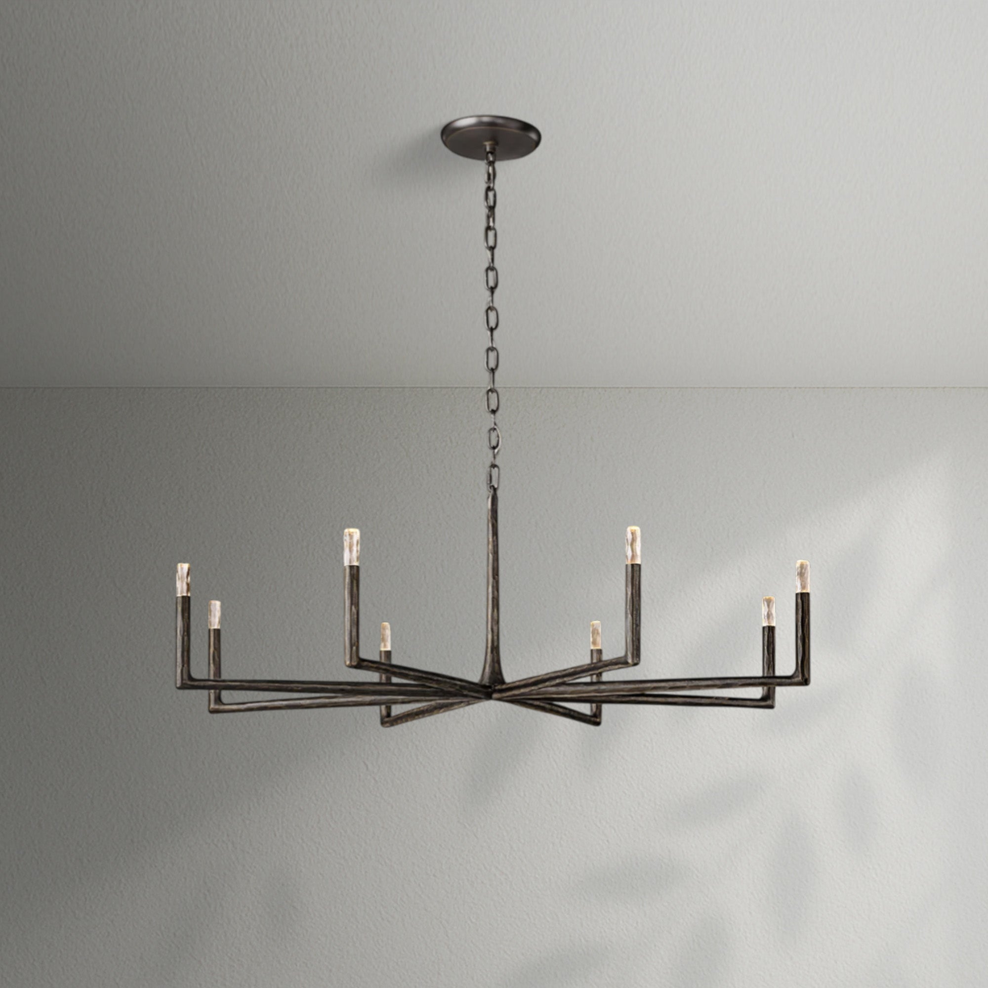 Thaddeos Forged Round Chandelier
