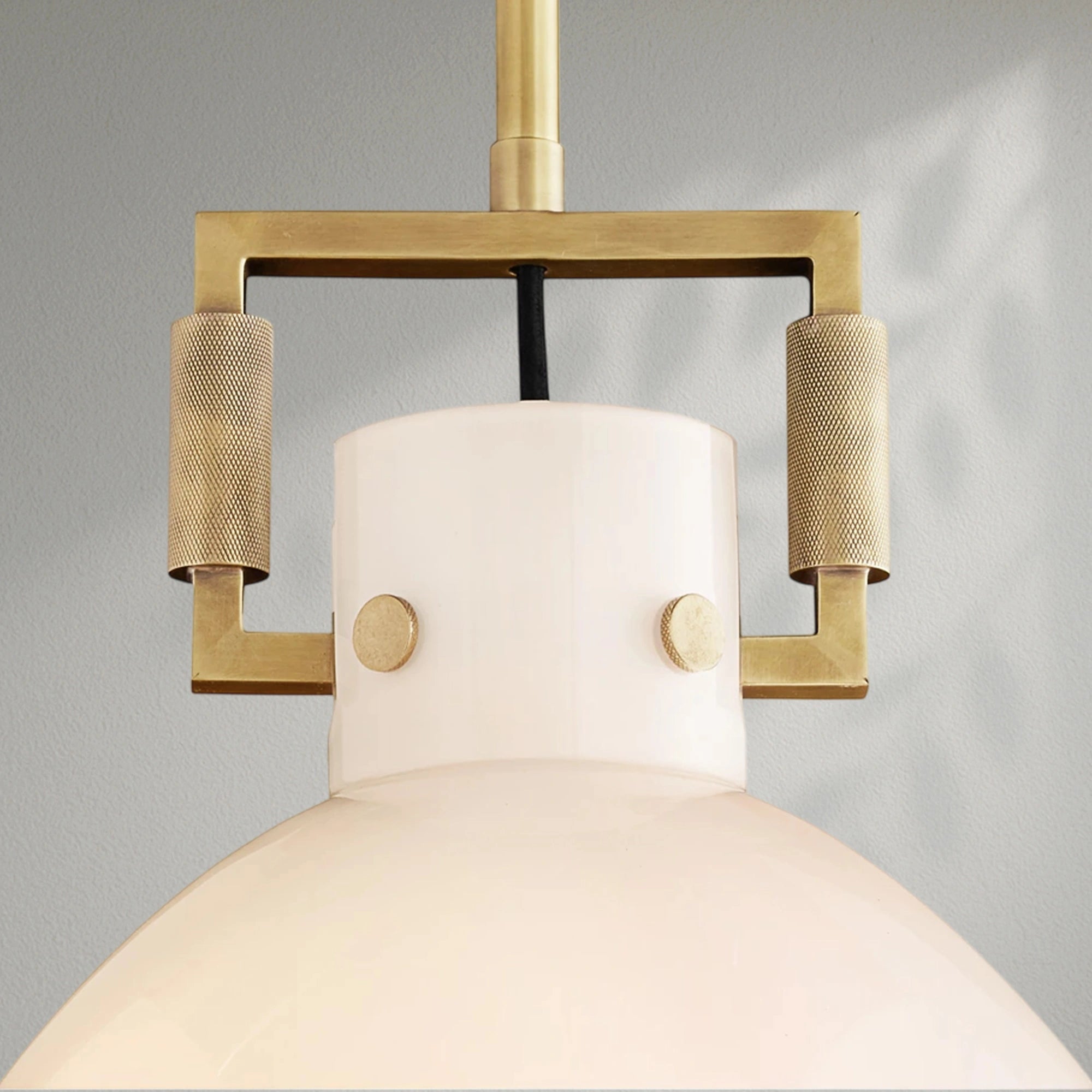 Machinis Milk Glass Cloche Pendant