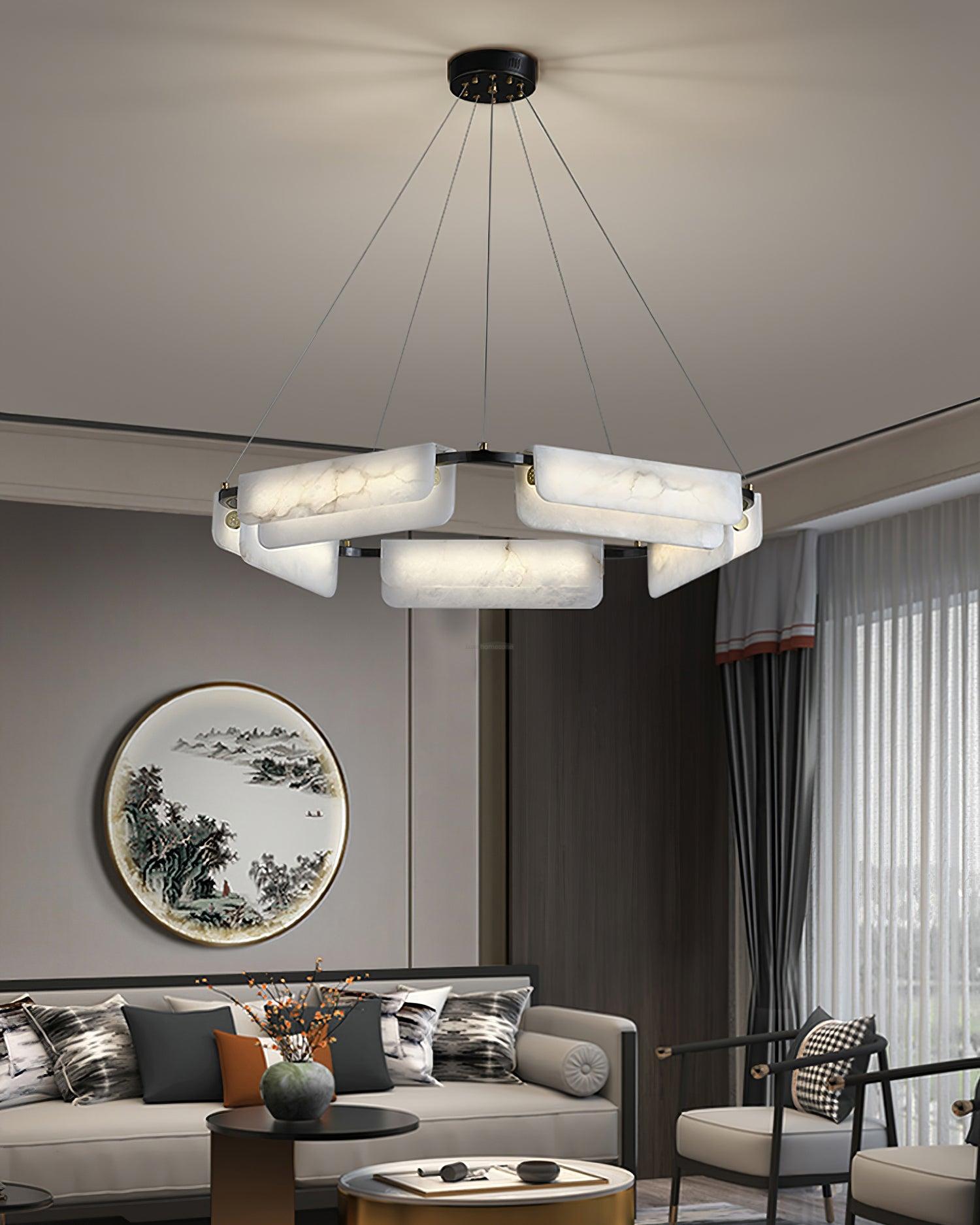 Delia Alabaster Chandelier 23.6''31.5''