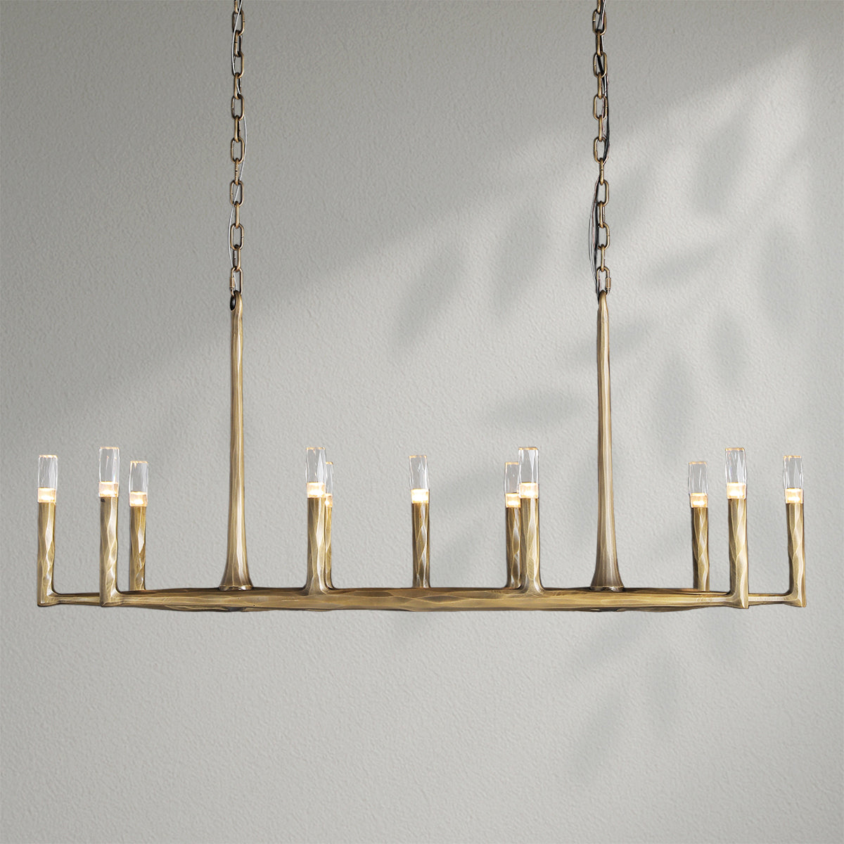Thaddeos Forged Linear Chandelier
