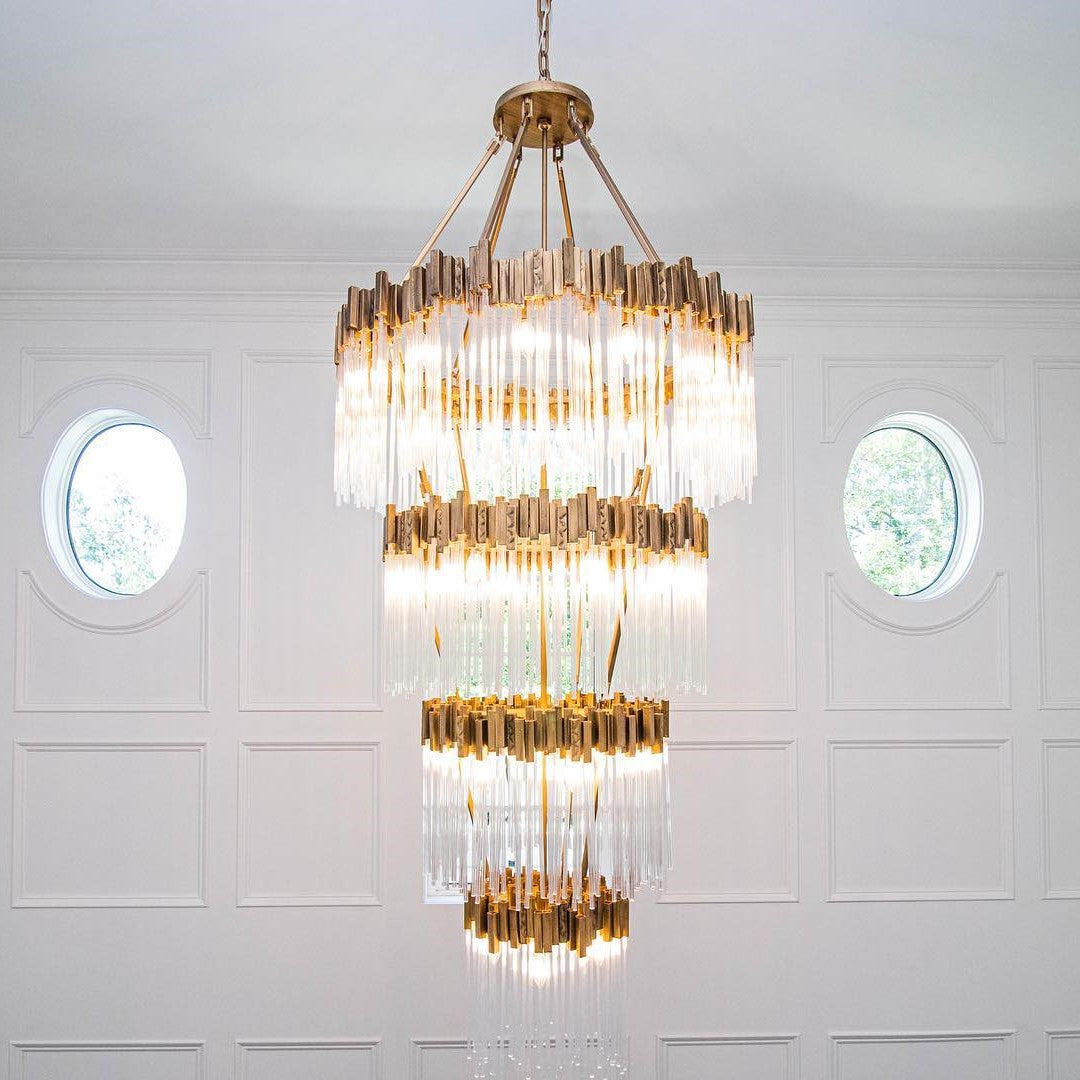 Luster Gaze Grand Radiance Multi-Tiered Round Chandelier - Background Shot