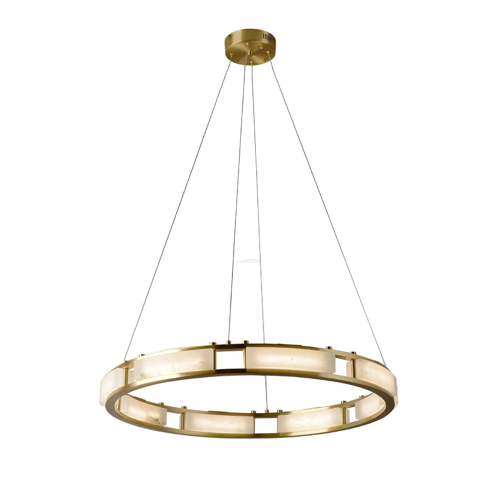 Qatar Alabaster Round Chandelier