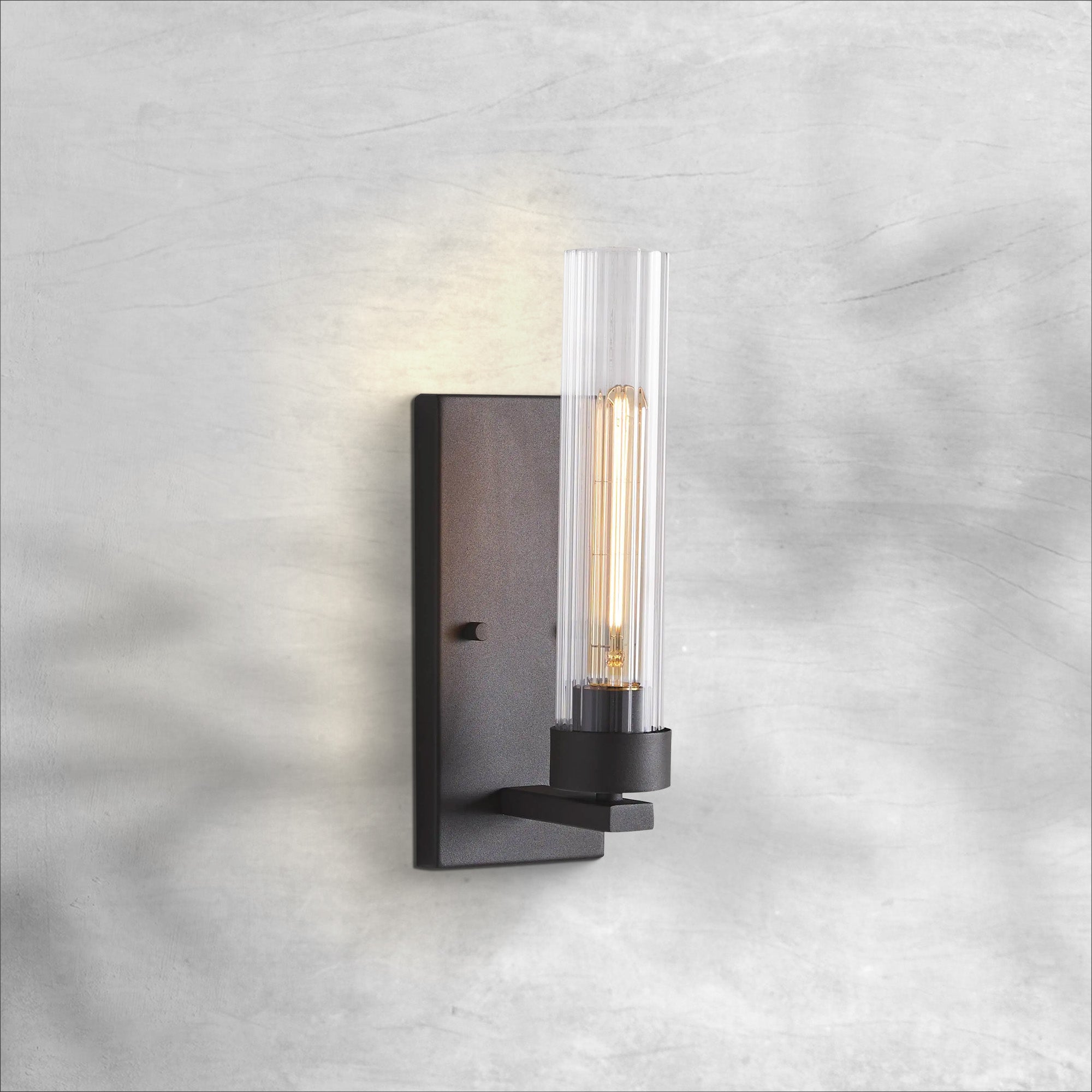 Luster Gaze Refined Fluted Wall Sconce - Background Shot