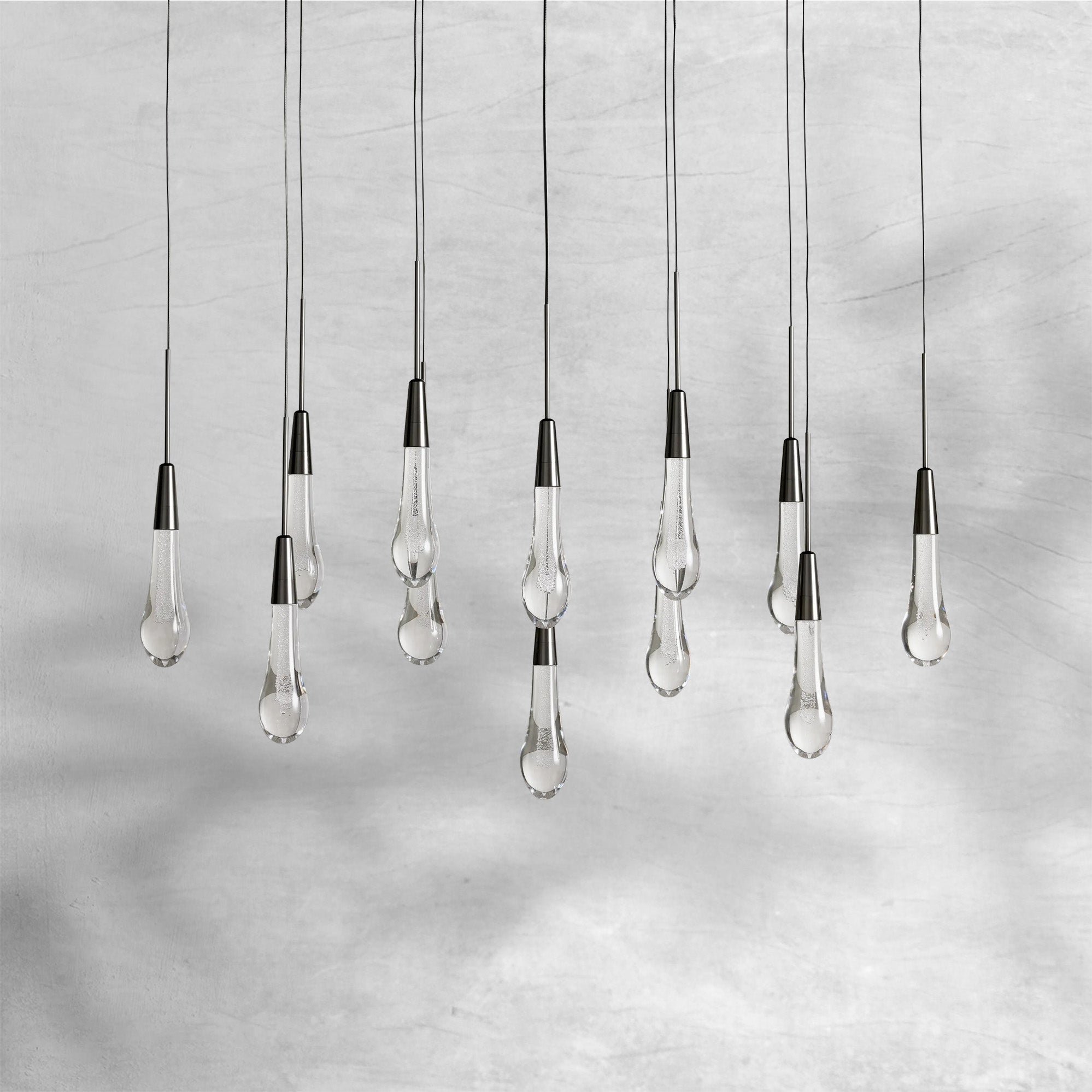 Soltaire Linear Chandelier 37"50"70"