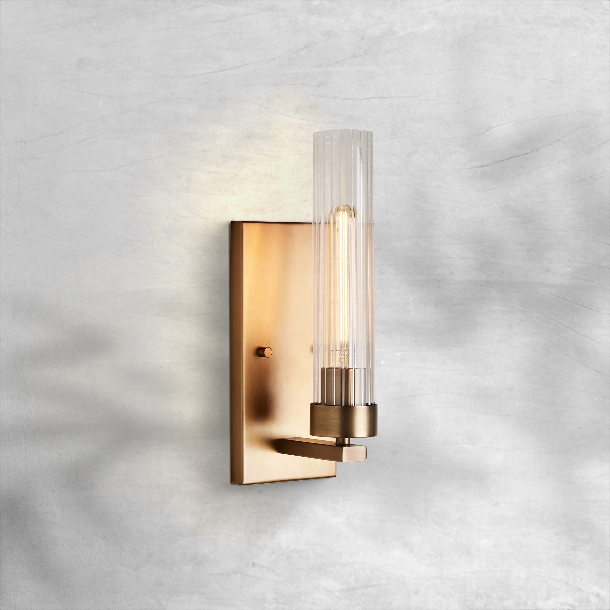 Luster Gaze Refined Fluted Wall Sconce - Background Shot