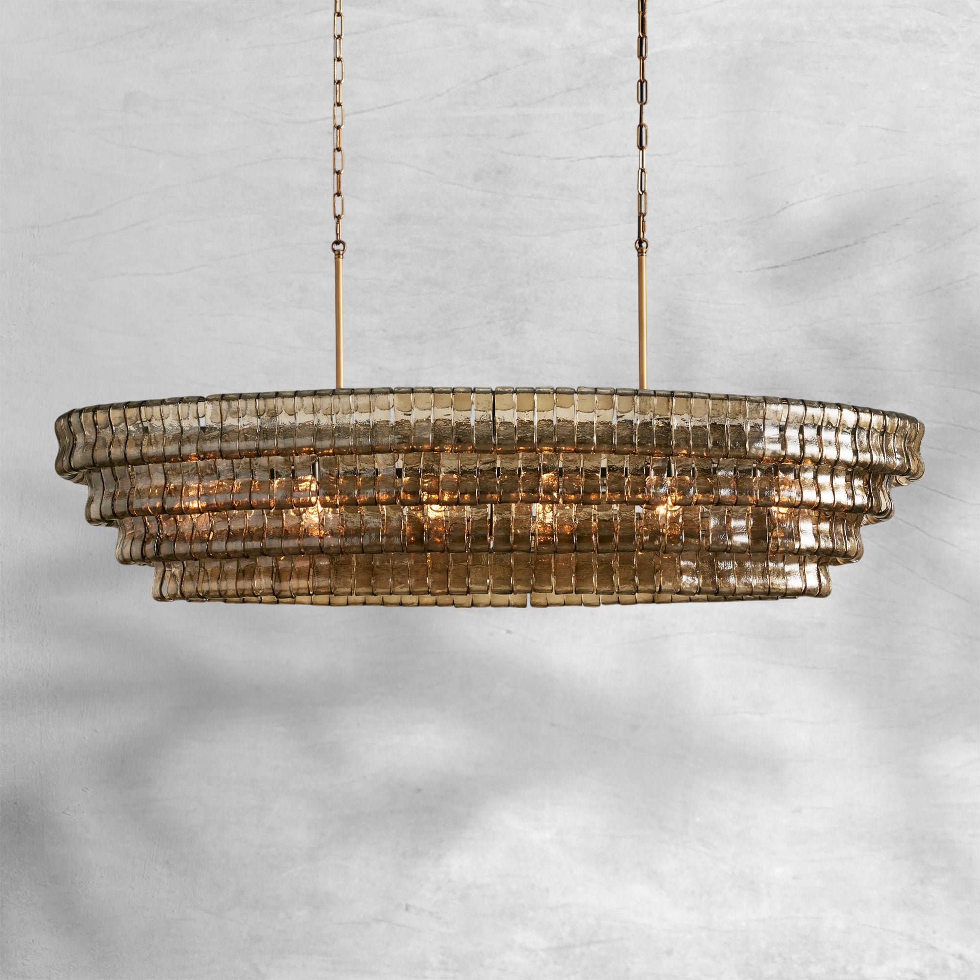 Ghiaccio Oval Chandelier