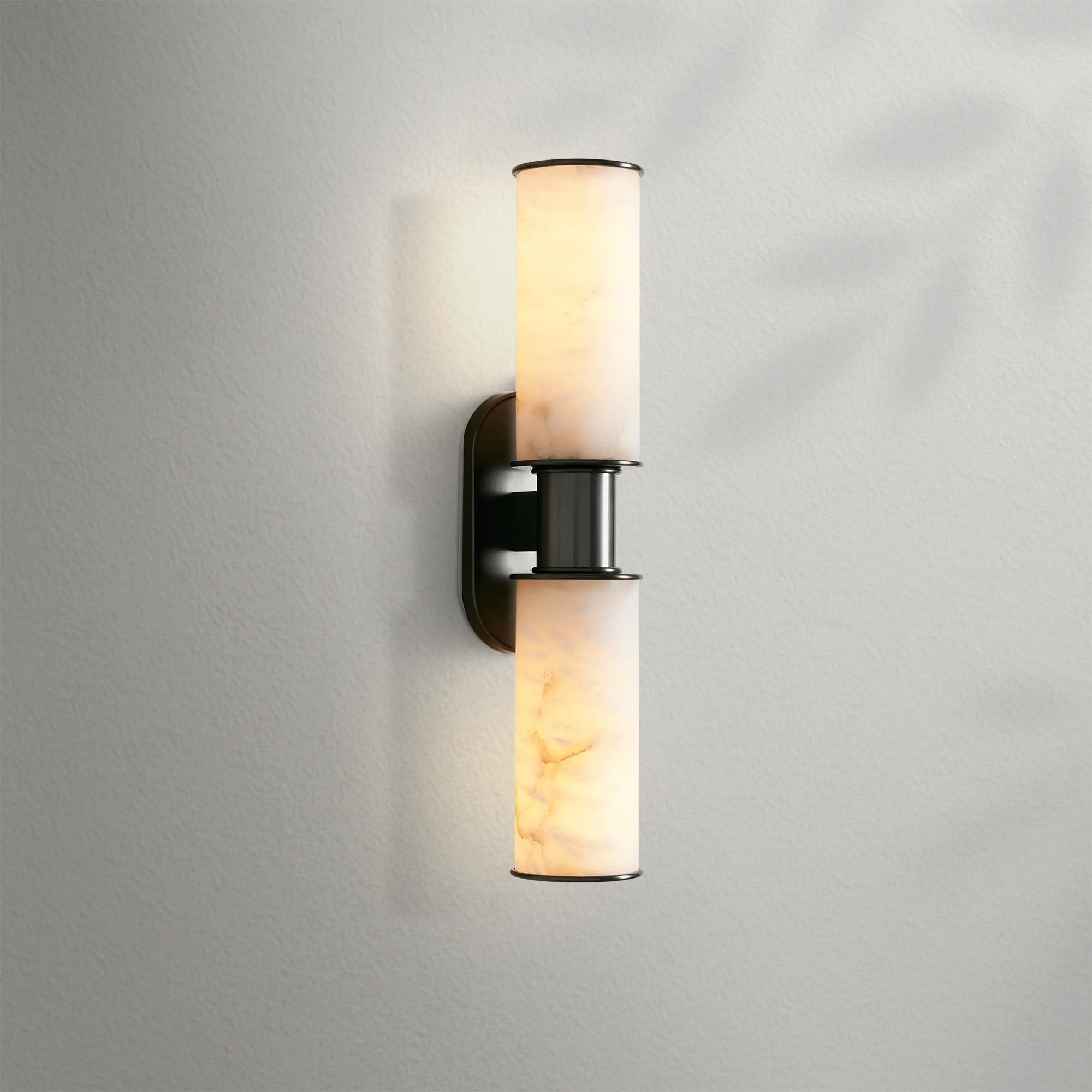 Harlien Alabaster 2-Light Wall Sconce