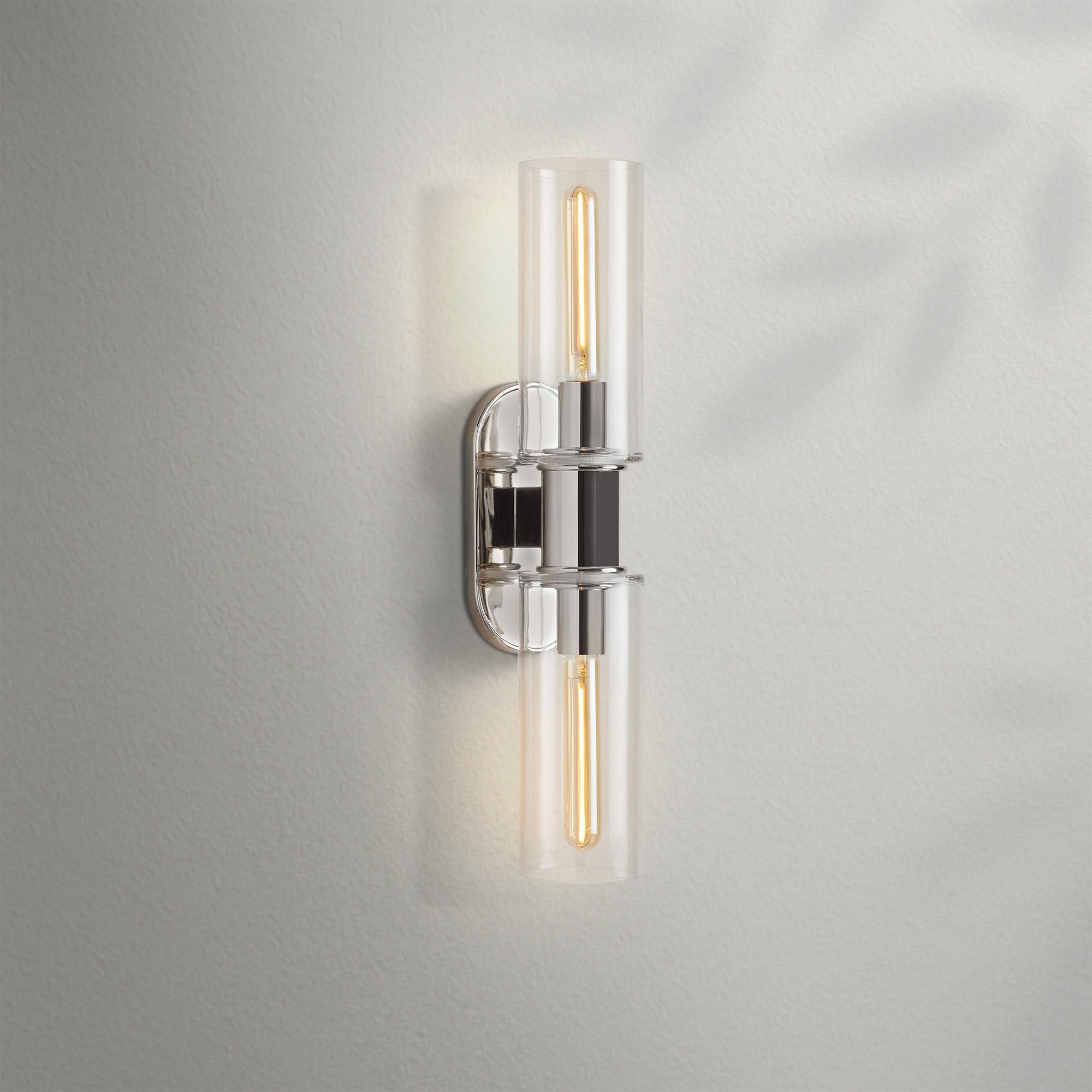 Harlien Clear Glass 2-Light Wall Sconce