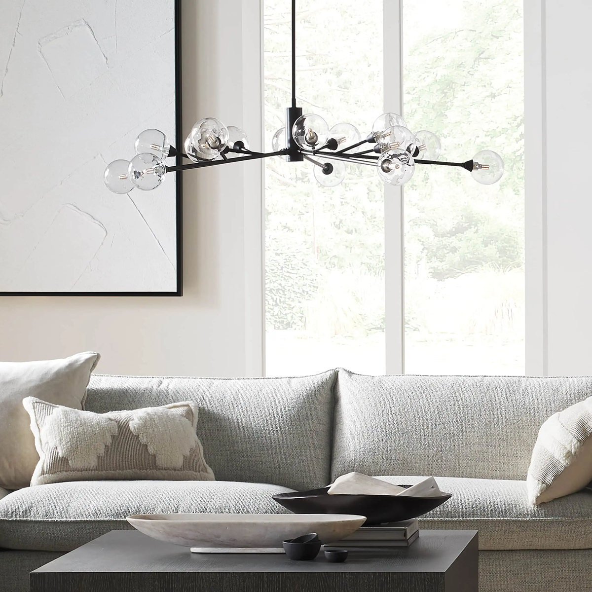 Apollo Round Chandelier 36"47"59"