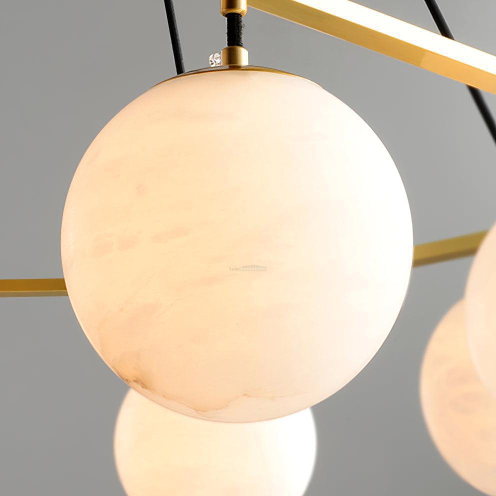 Miira Alabaster Chandelier with 3/6/8 heads
