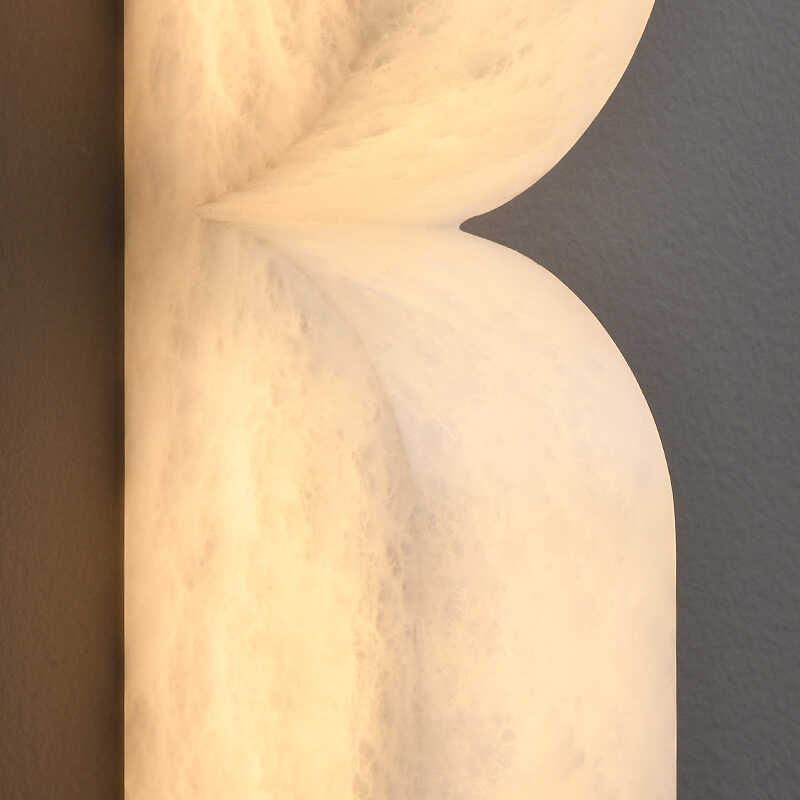 Modern Luxe Brass Natural Alabaster Wall Sconce for Entryway chandeliers for dining room,chandeliers for stairways,chandeliers for foyer,chandeliers for bedrooms,chandeliers for kitchen,chandeliers for living room Luster Gaze