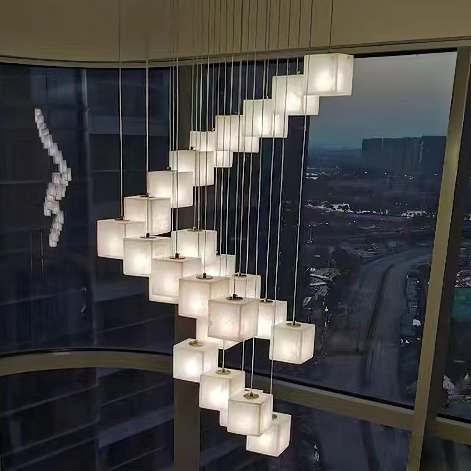 Alabaster Box Linear Chandelier